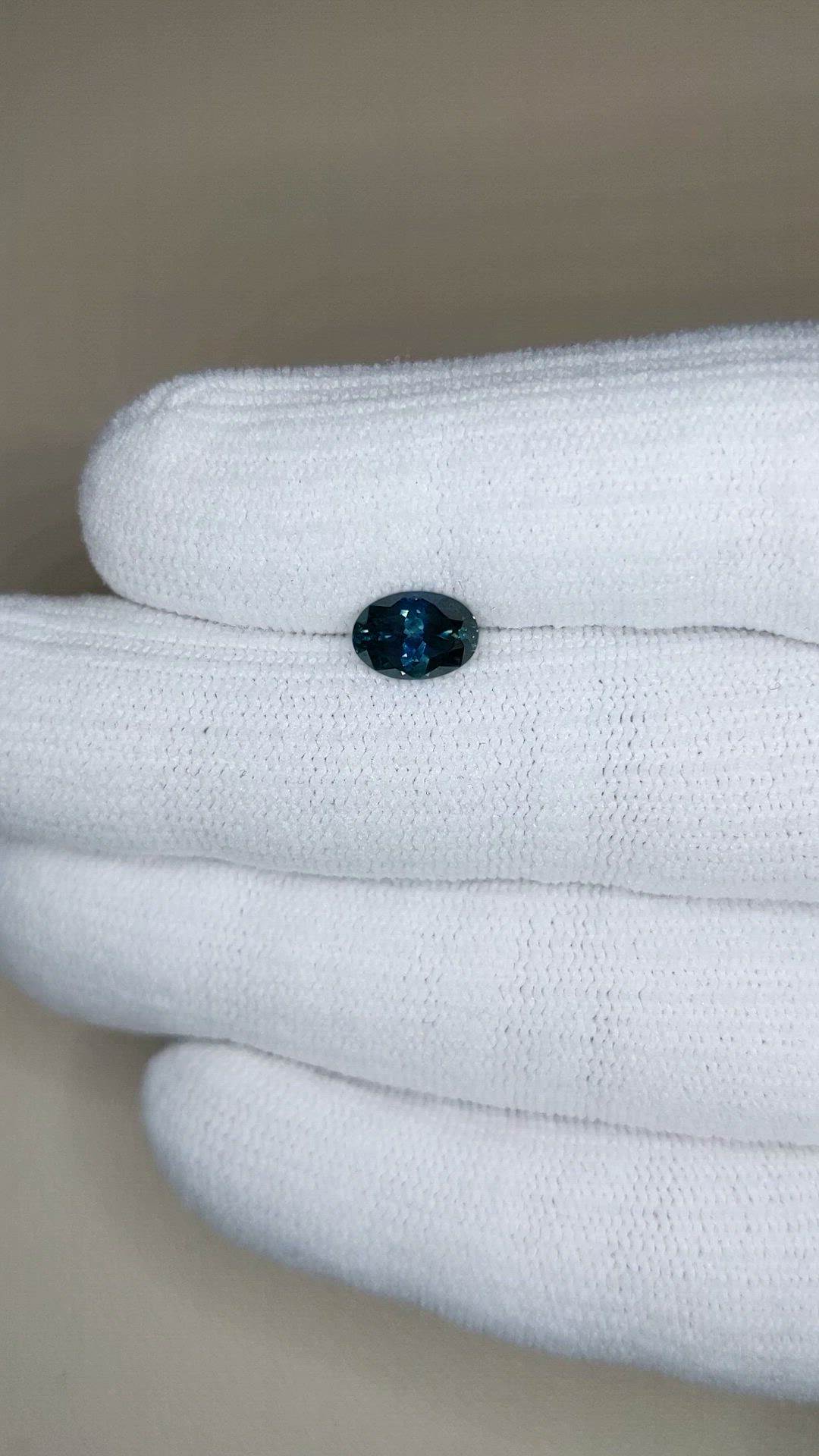 1.38 Ct. Greenish Blue Sapphire from Montana Size Video