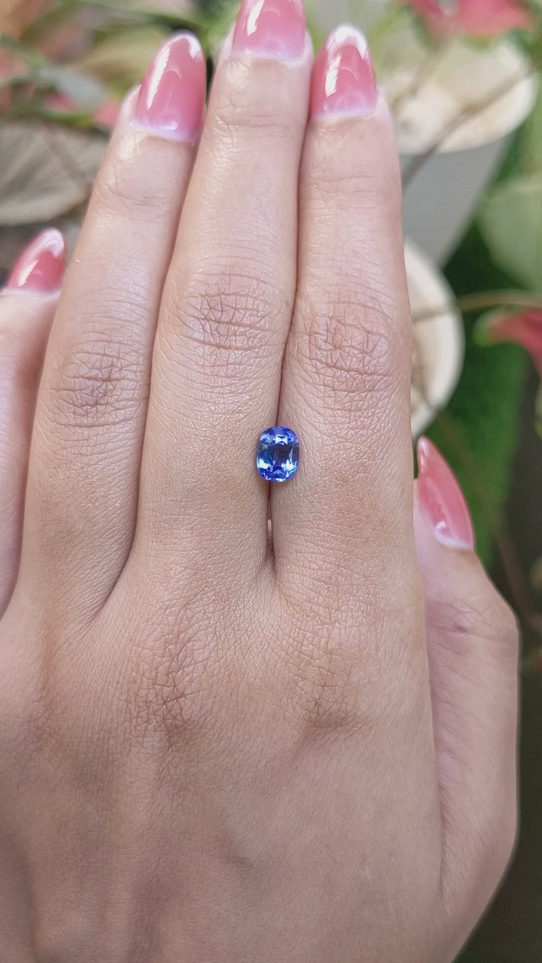 1.42 Ct. Blue Sapphire from Ceylon (Sri Lanka) Size Video