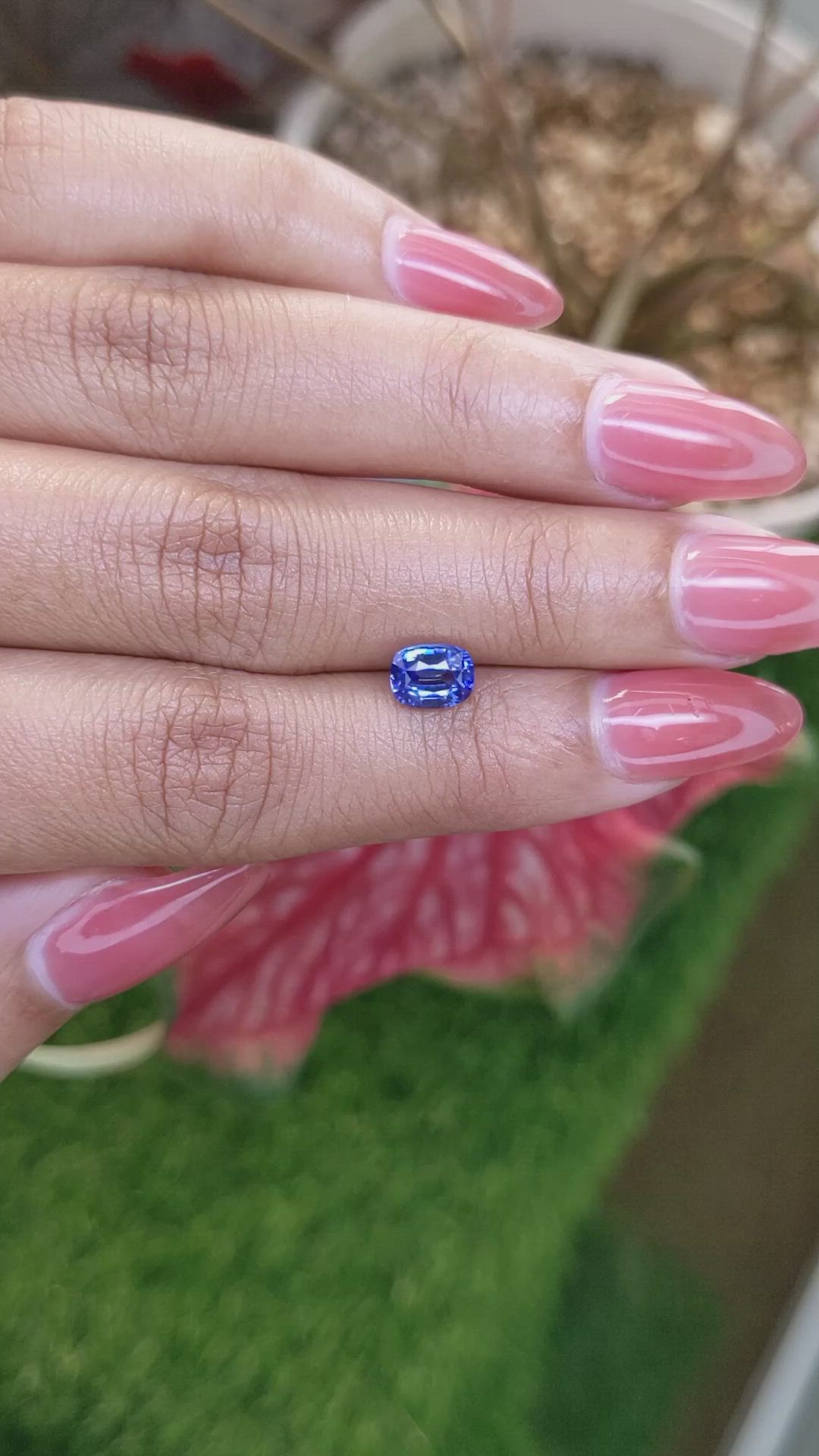 1.42 Ct. Blue Sapphire from Ceylon (Sri Lanka) Size Video