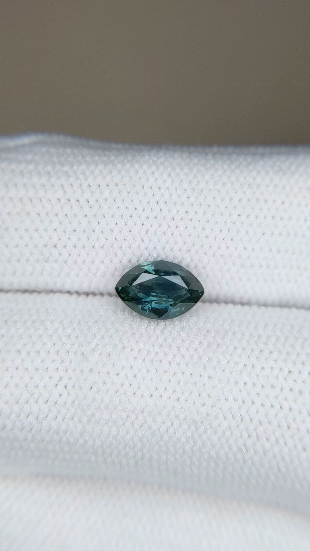 1.38 Ct. Bluish Green Sapphire from Montana Size Video