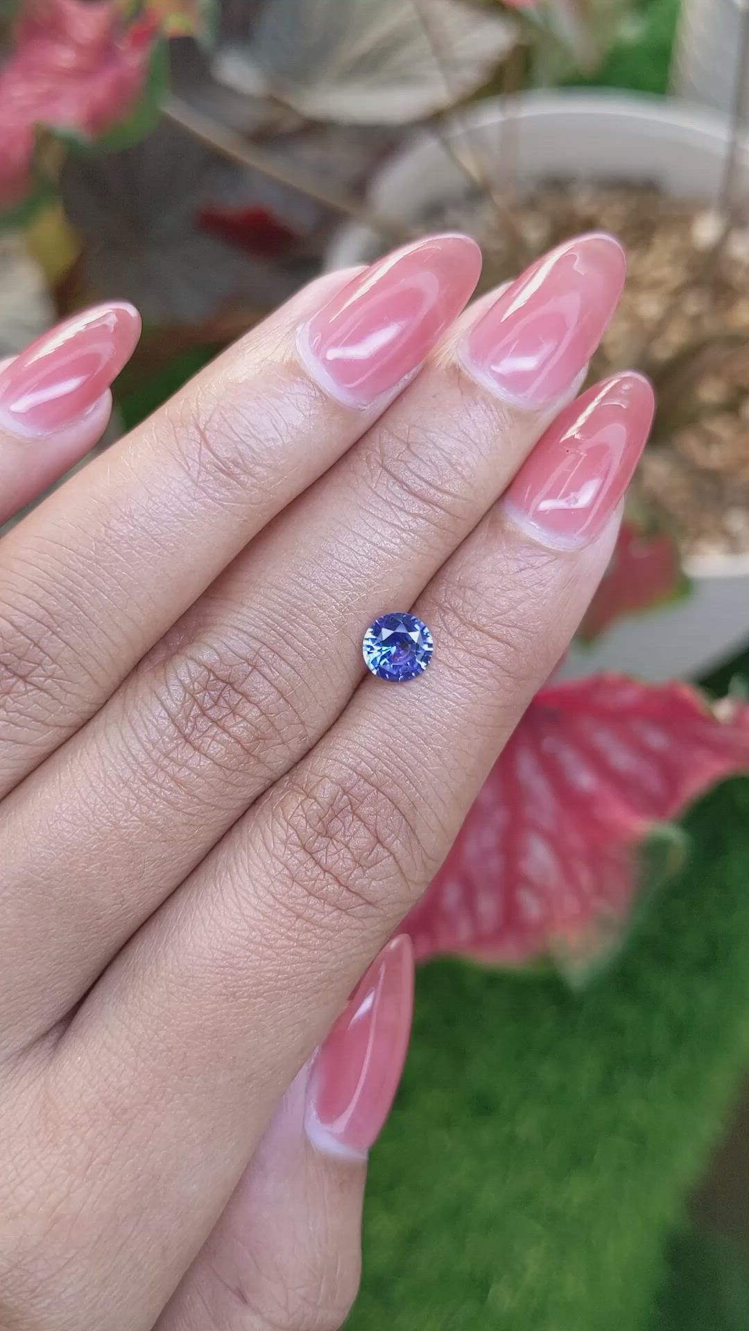 1.03 Ct. Blue Sapphire from Ceylon (Sri Lanka) Size Video