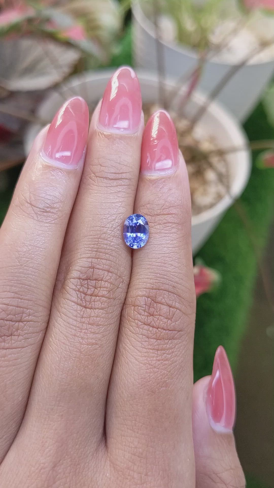 1.71 Ct. Blue Sapphire from Ceylon (Sri Lanka) Size Video