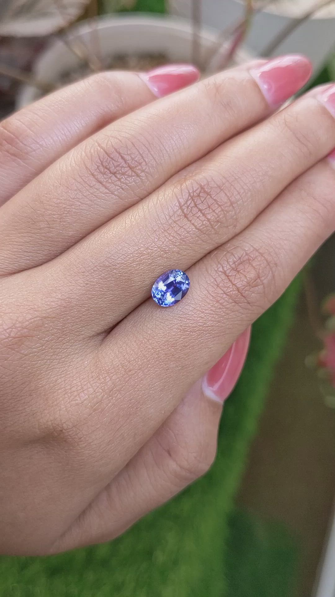 1.71 Ct. Blue Sapphire from Ceylon (Sri Lanka) Size Video