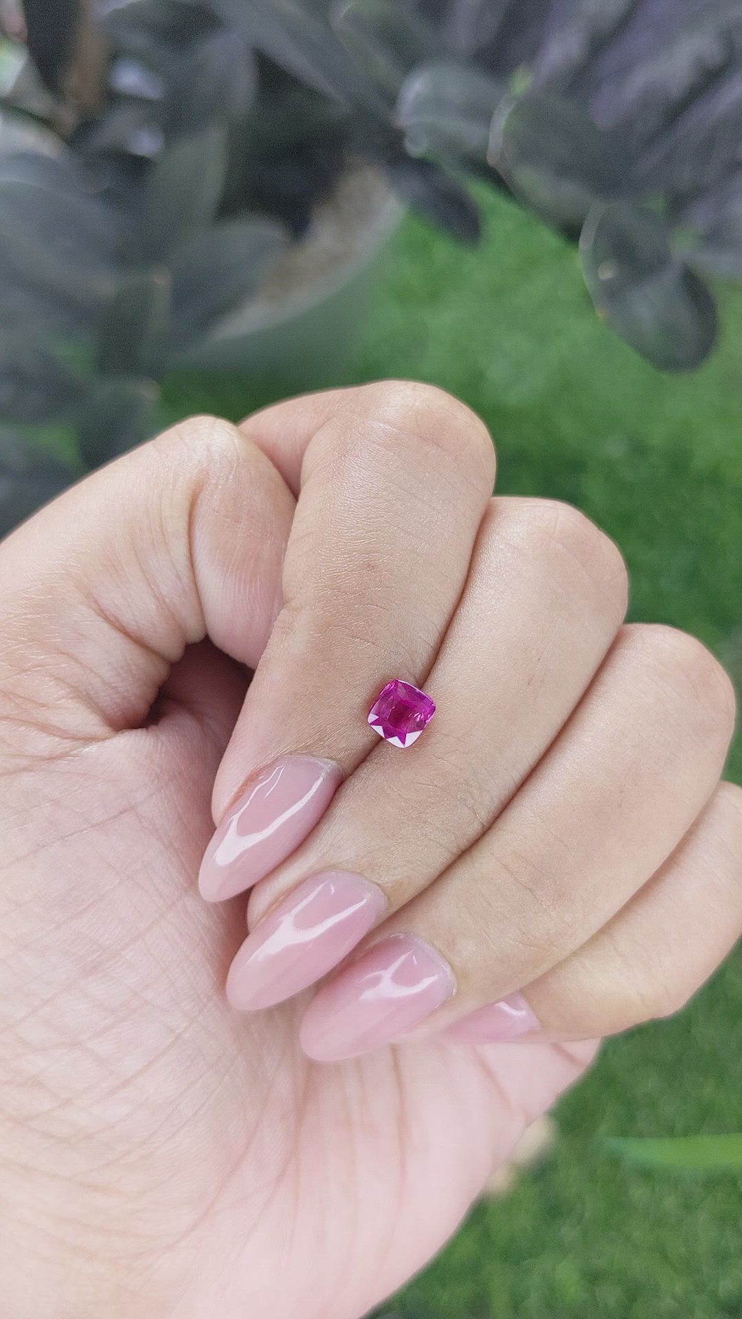 0.82 Ct. Pink Sapphire from Madagascar Size Video