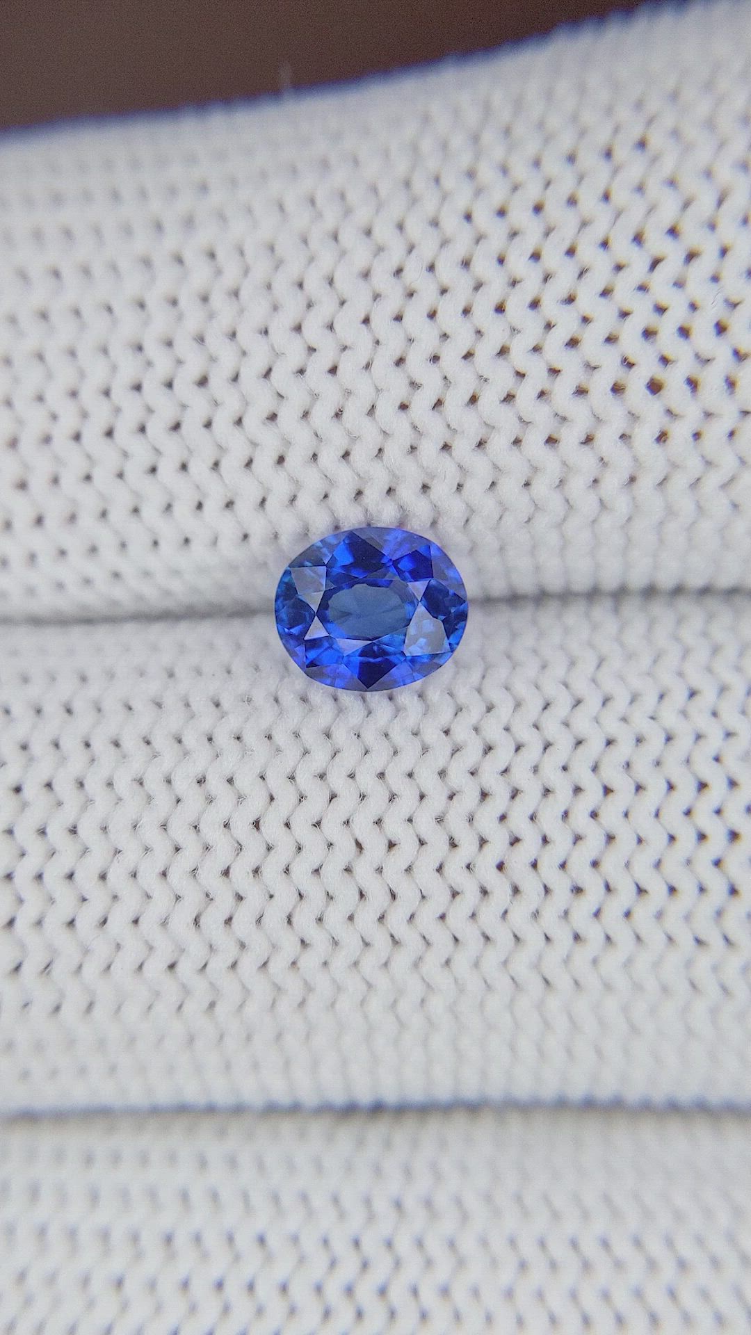 0.98 Ct. Blue Sapphire from Tanzania Size Video