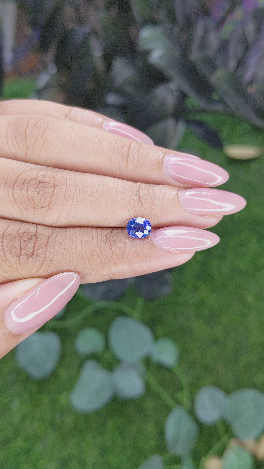 0.98 Ct. Blue Sapphire from Tanzania Size Video