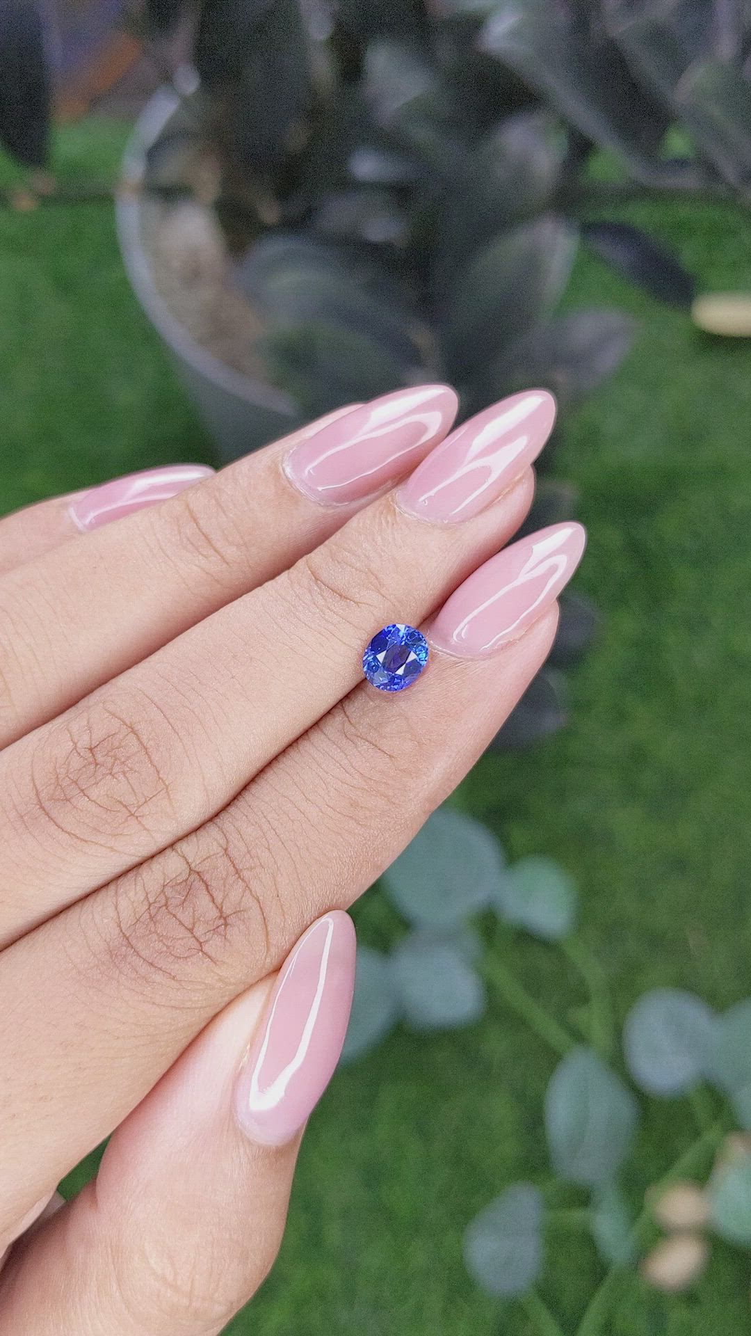 0.98 Ct. Blue Sapphire from Tanzania Size Video