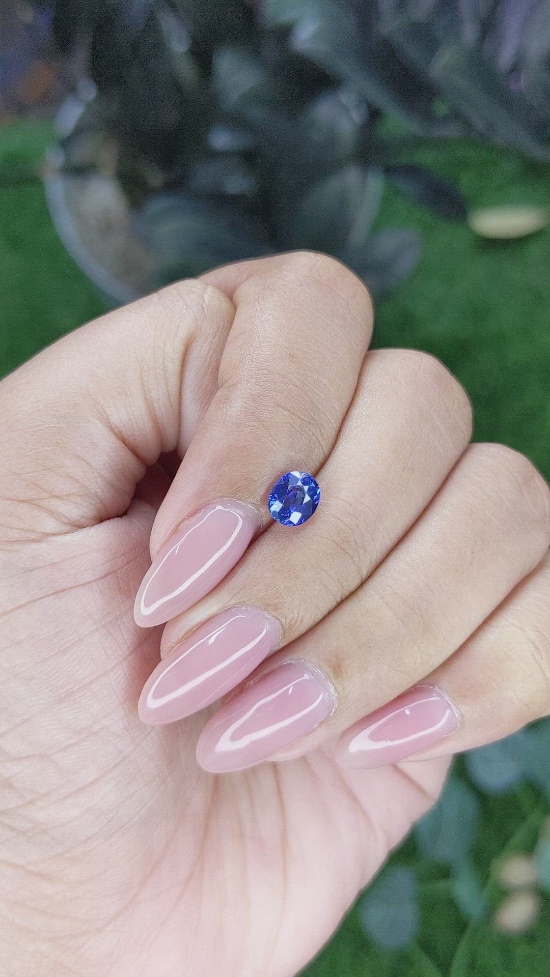 0.98 Ct. Blue Sapphire from Tanzania Size Video