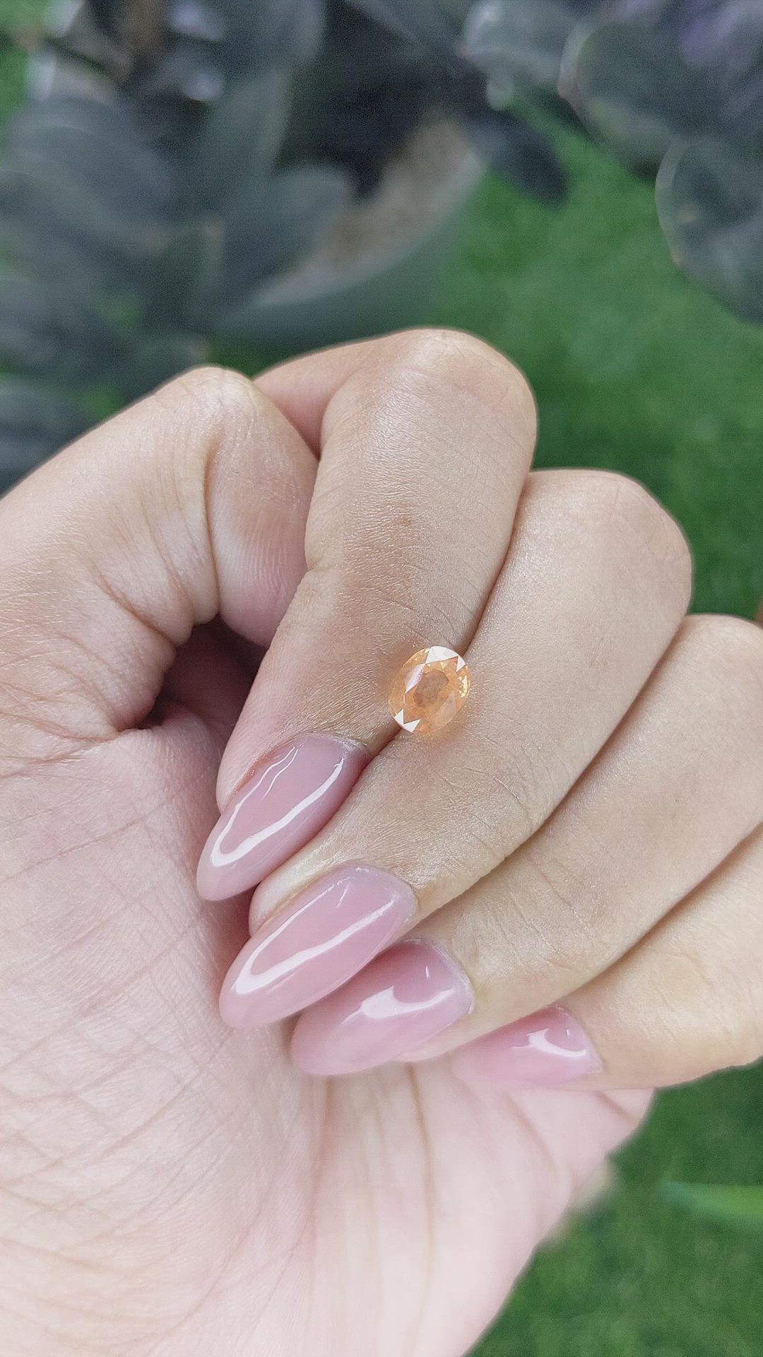 1.55 Ct. Padparadscha Sapphire from Tanzania Size Video
