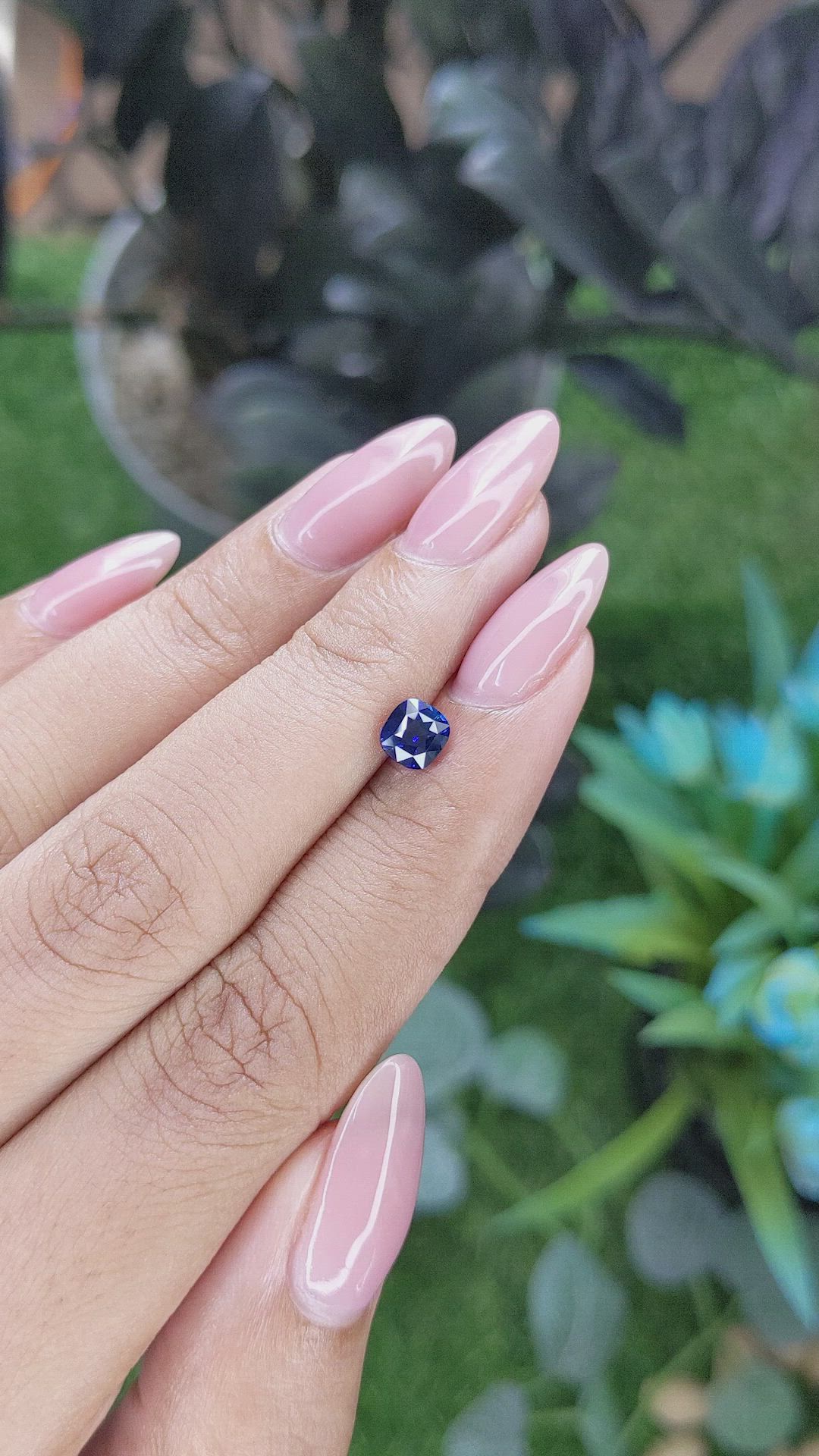 0.86 Ct. Blue Sapphire from Tanzania Size Video