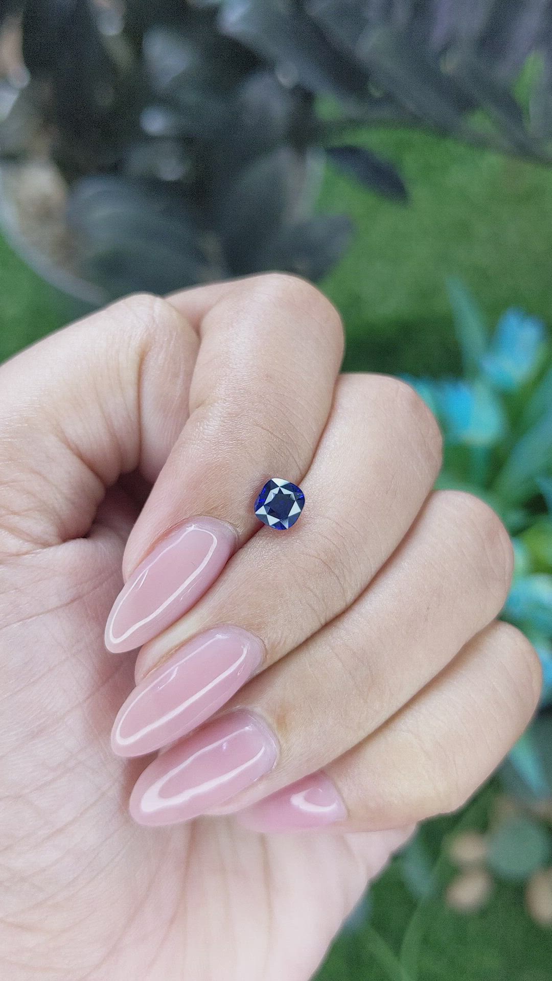 0.86 Ct. Blue Sapphire from Tanzania Size Video