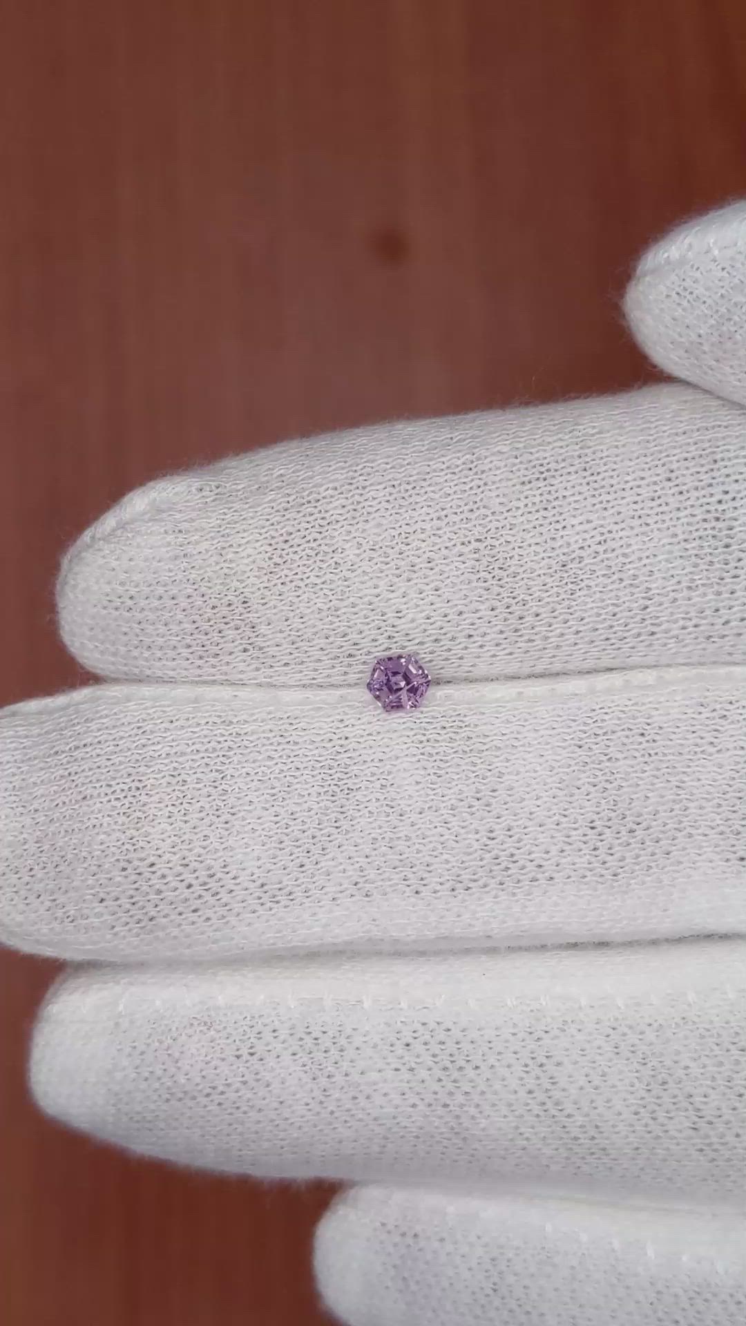 0.23 Ct. Purple Sapphire from Ceylon (Sri Lanka) Size Video