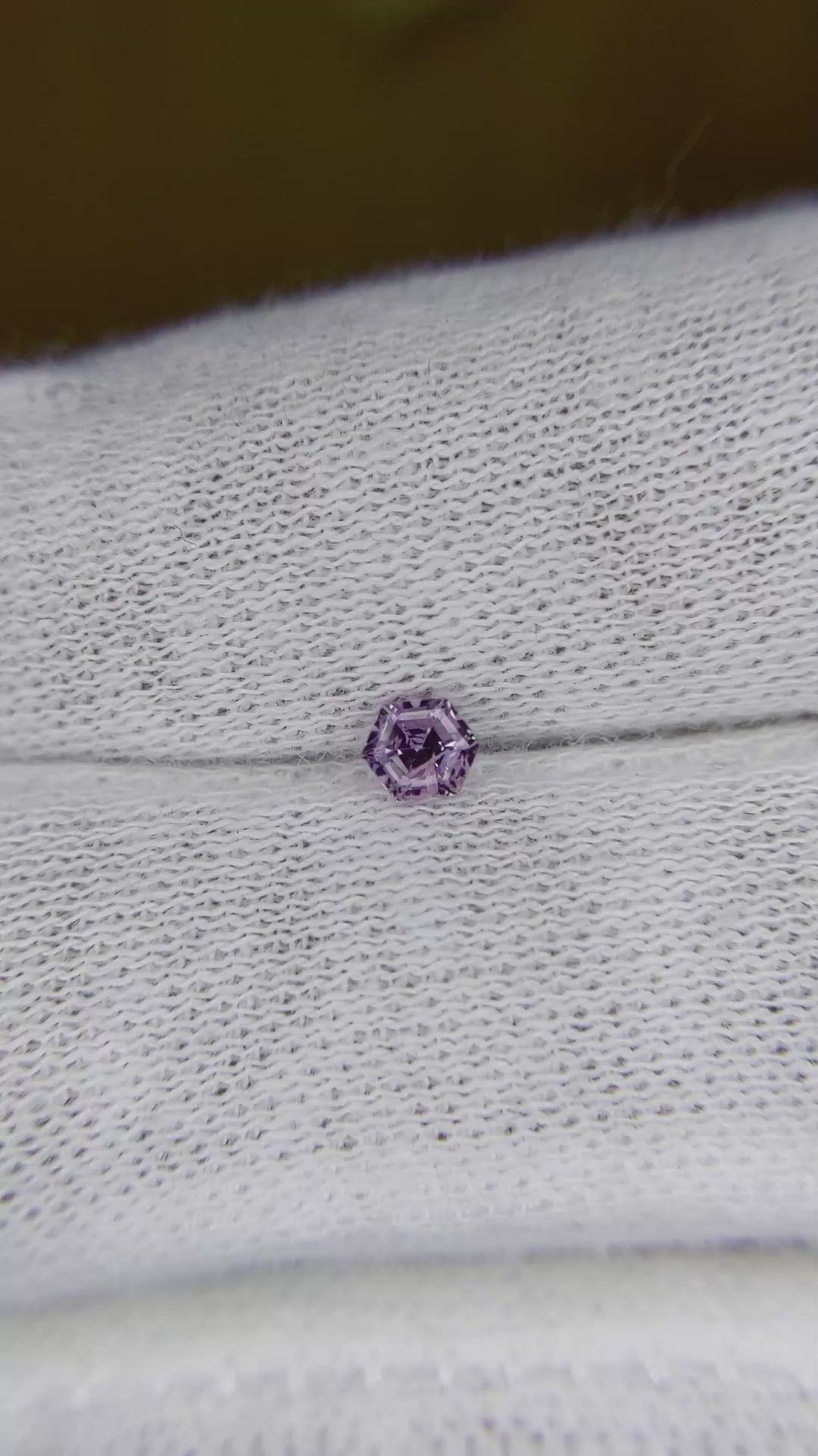 0.23 Ct. Purple Sapphire from Ceylon (Sri Lanka) Size Video