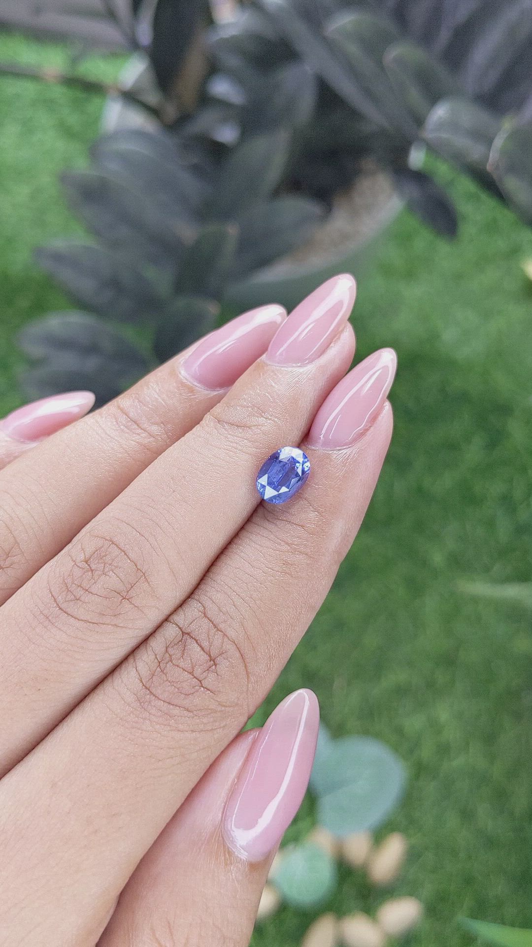 2.01 Ct. Blue Sapphire from Tanzania Size Video