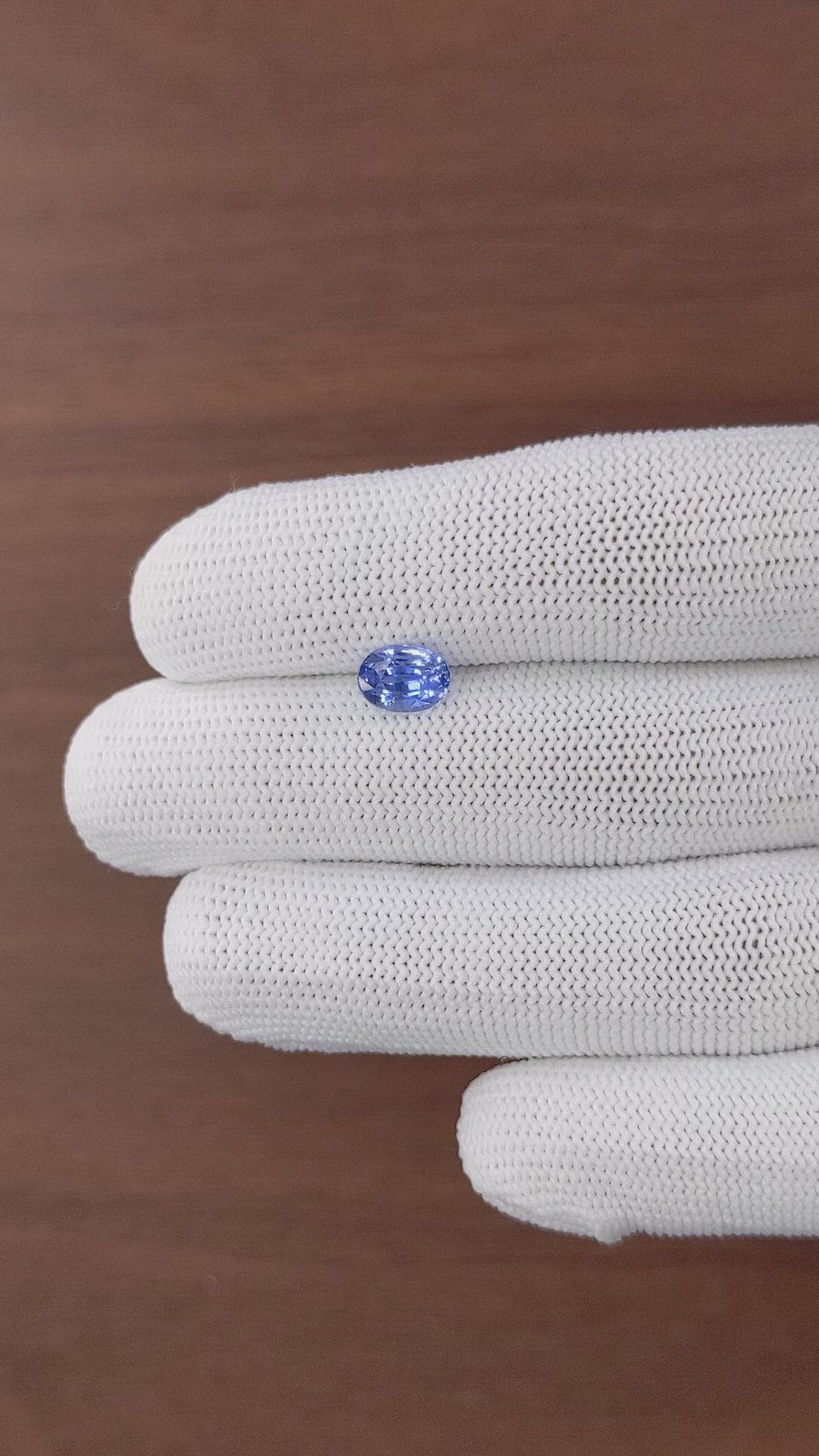2.01 Ct. Blue Sapphire from Tanzania Size Video