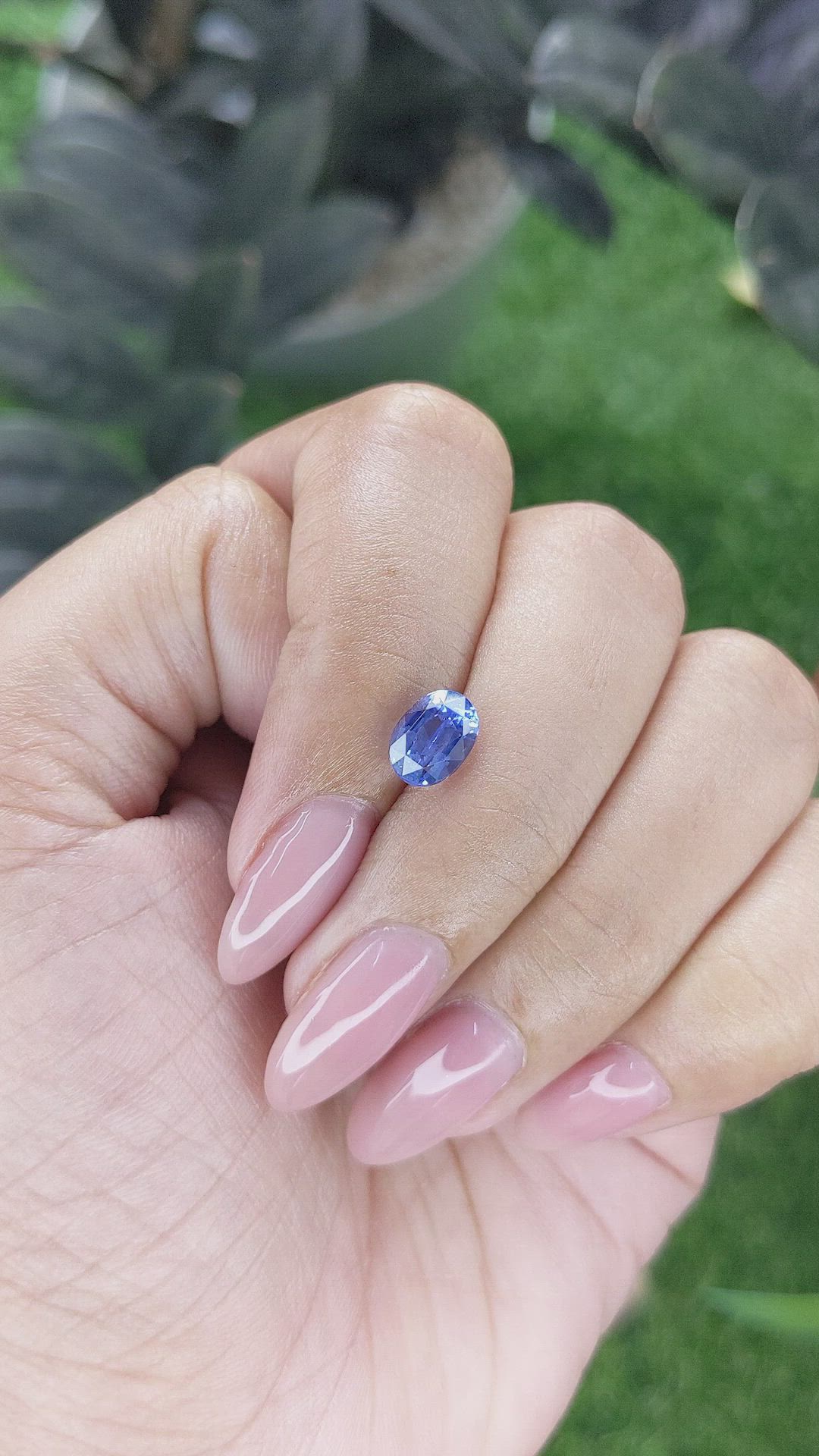 2.01 Ct. Blue Sapphire from Tanzania Size Video