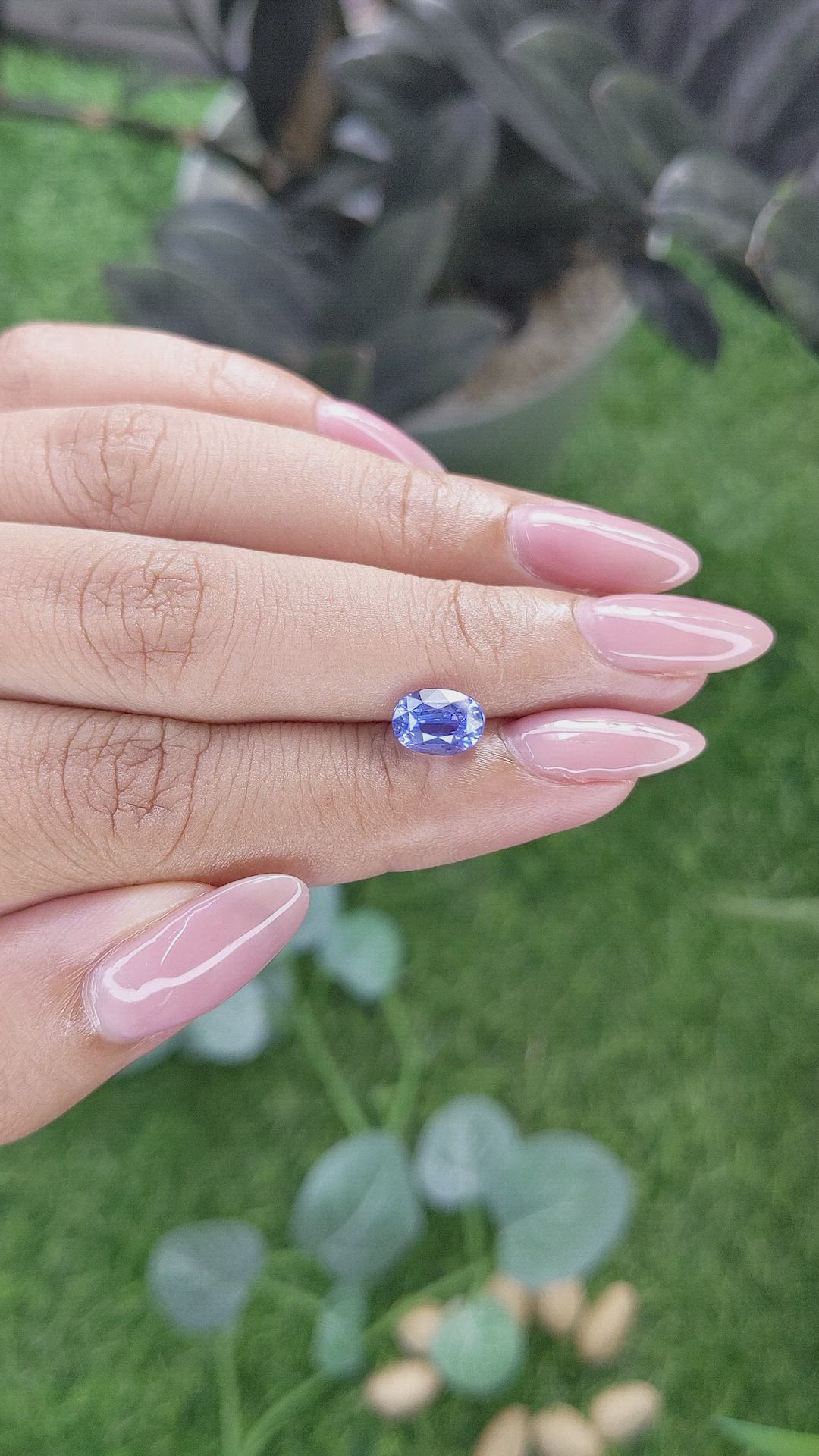 2.01 Ct. Blue Sapphire from Tanzania Size Video