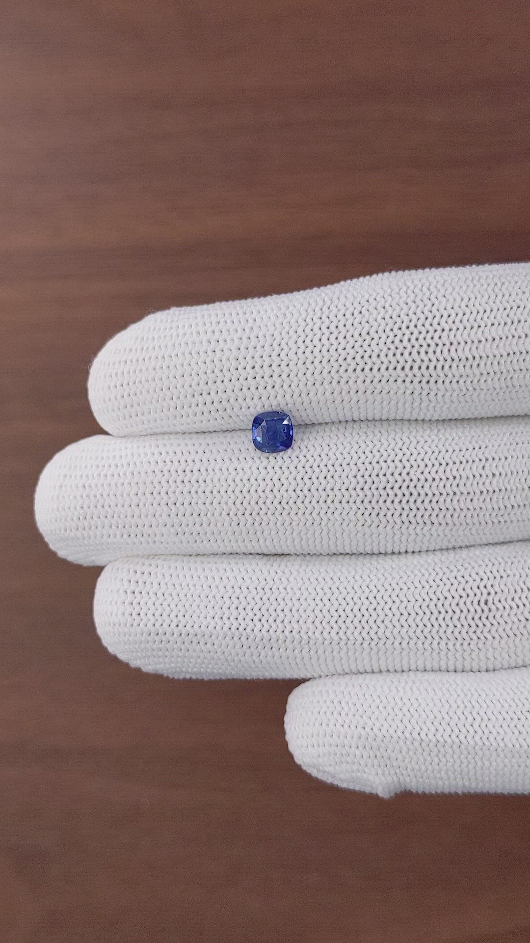 1.00 Ct. Blue Sapphire from Tanzania Size Video