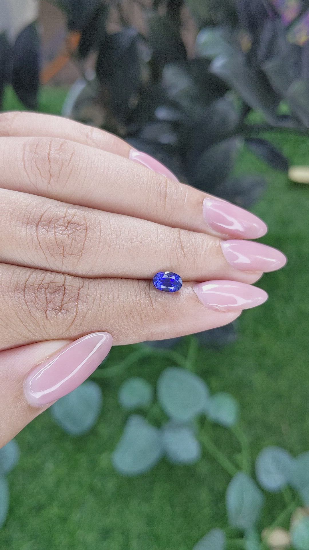 0.93 Ct. Blue Sapphire from Tanzania Size Video