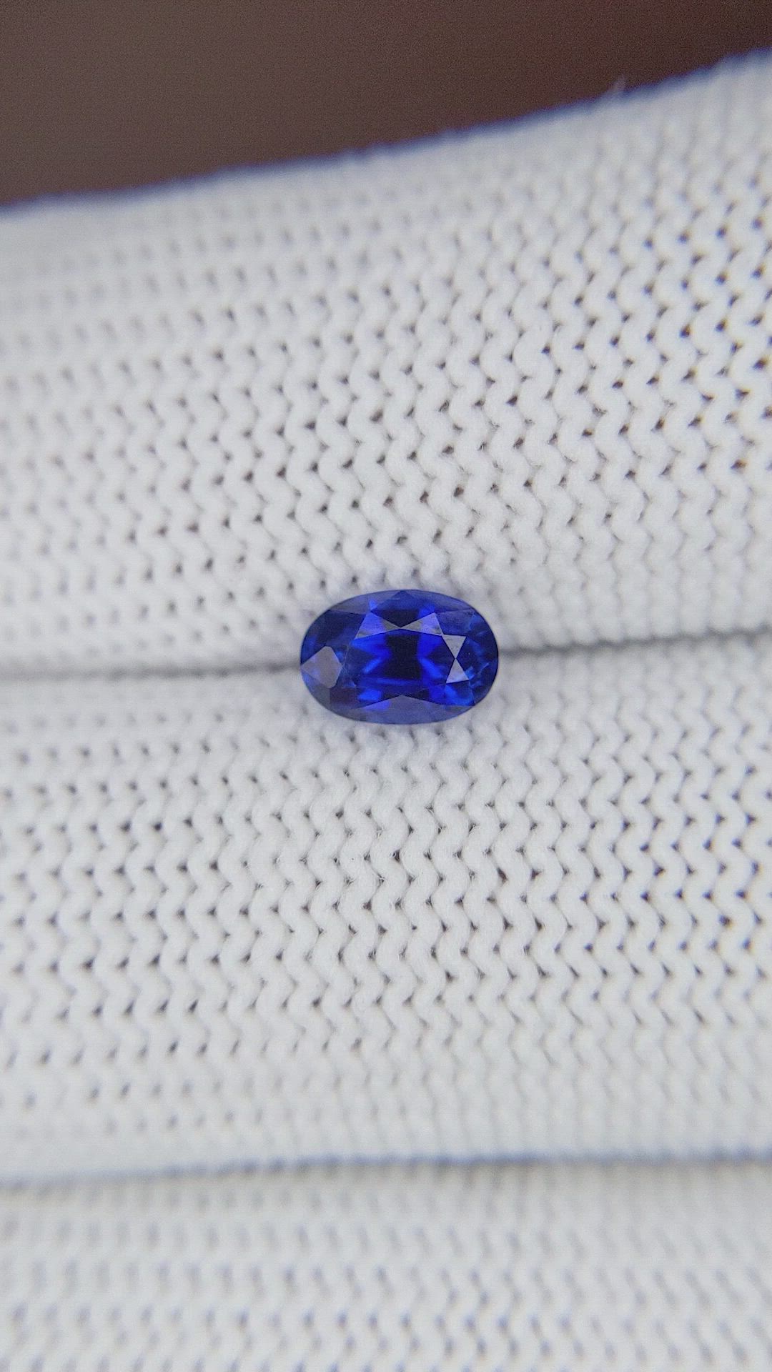 0.93 Ct. Blue Sapphire from Tanzania Size Video