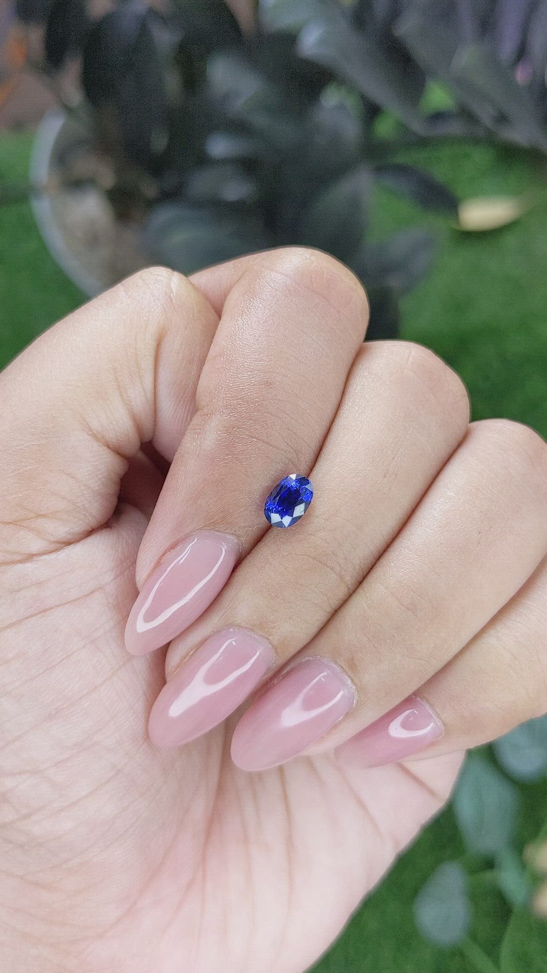 0.93 Ct. Blue Sapphire from Tanzania Size Video