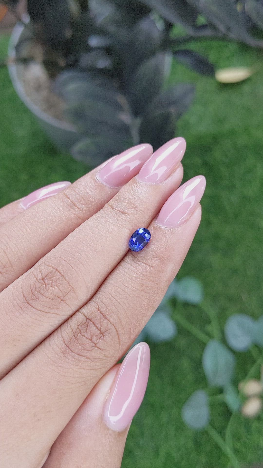 0.93 Ct. Blue Sapphire from Tanzania Size Video
