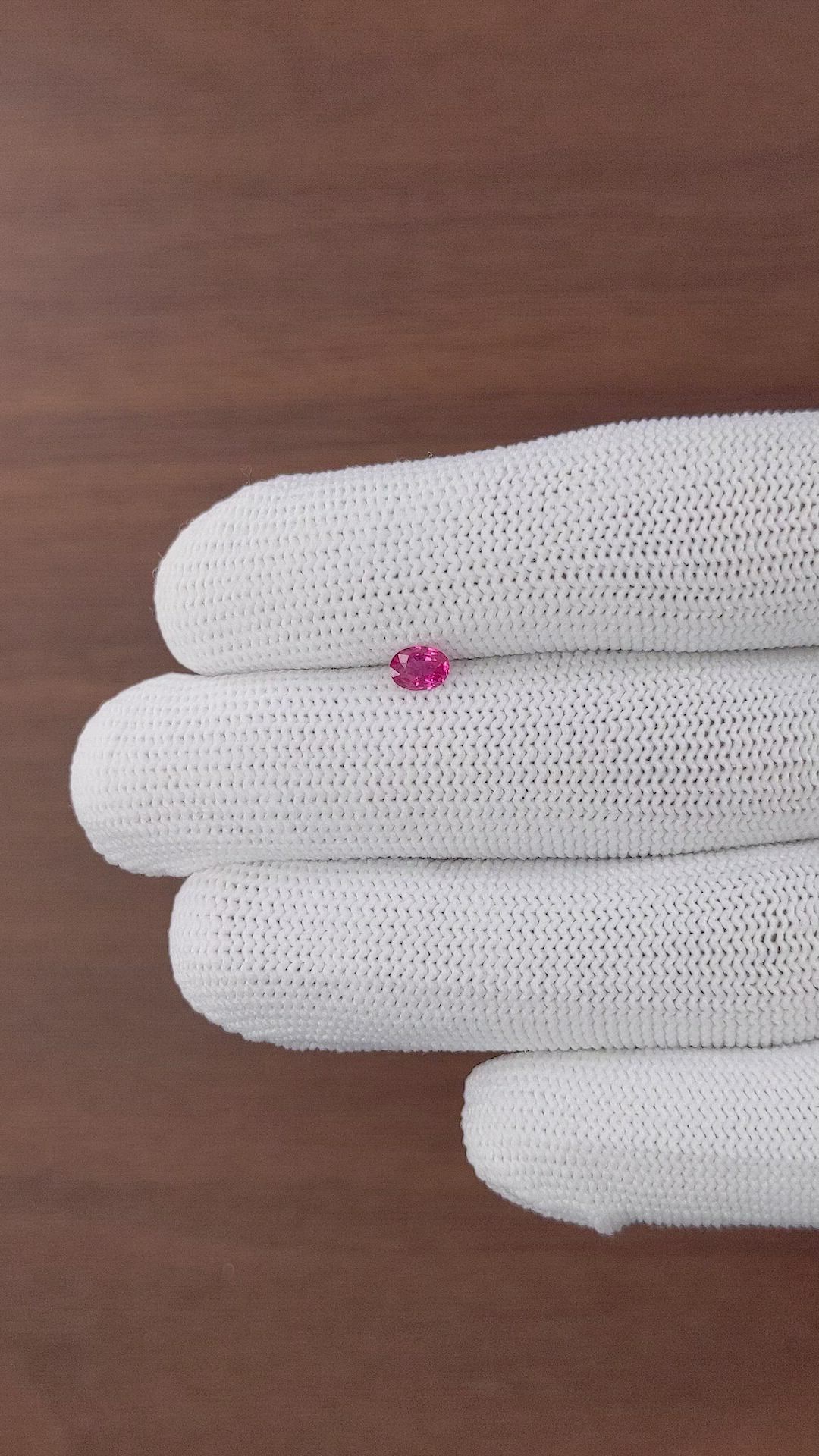 0.36 Ct. Pink Sapphire from Tanzania Size Video