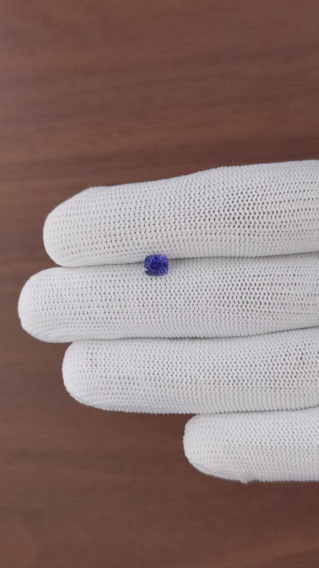 0.83 Ct. Color Change Sapphire from Tanzania Size Video