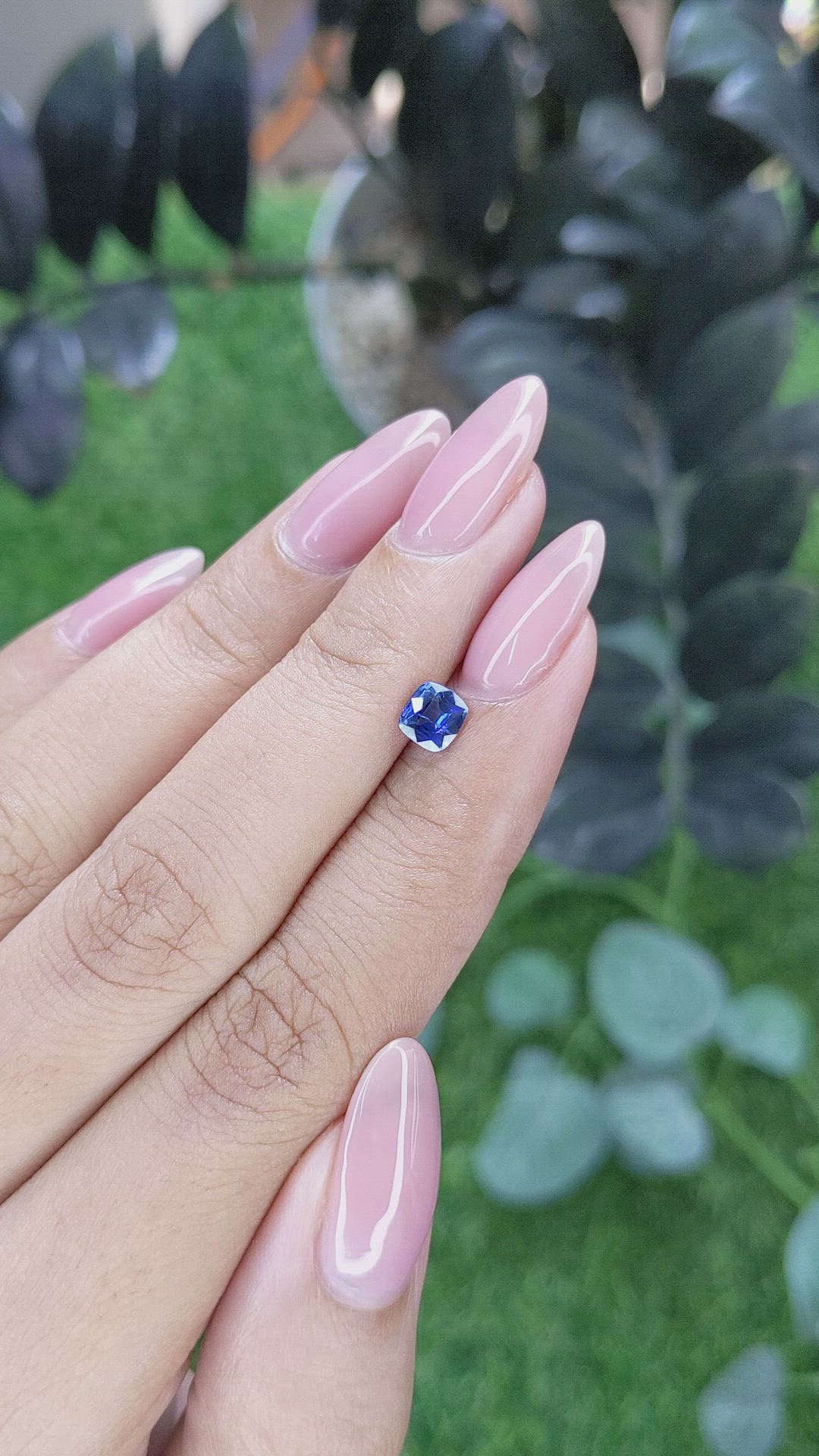 0.62 Ct. Blue Sapphire from Tanzania Size Video