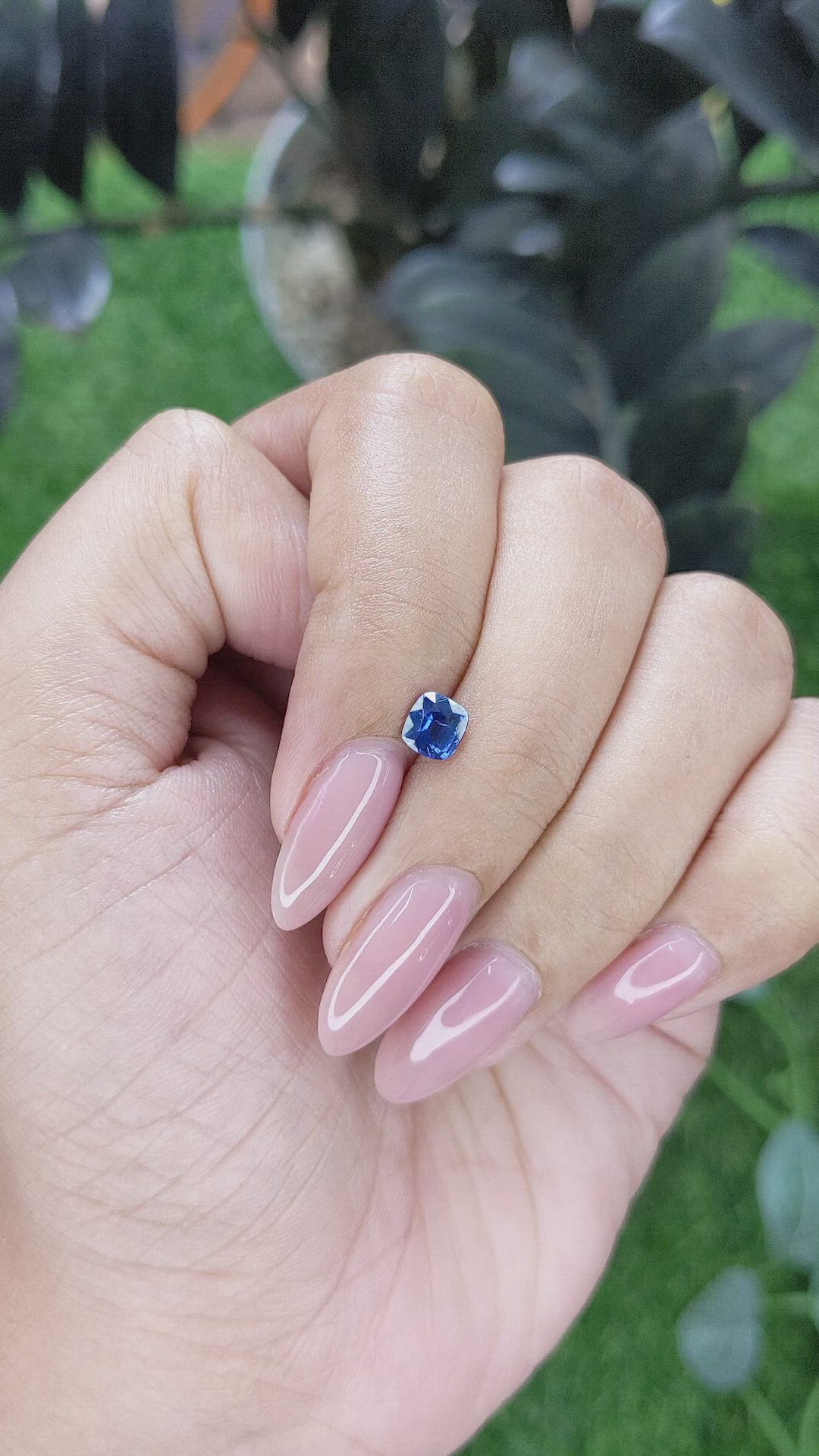 0.62 Ct. Blue Sapphire from Tanzania Size Video