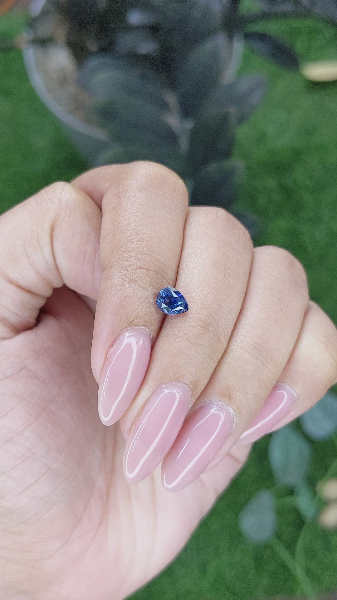 0.91 Ct. Blue Sapphire from Tanzania Size Video