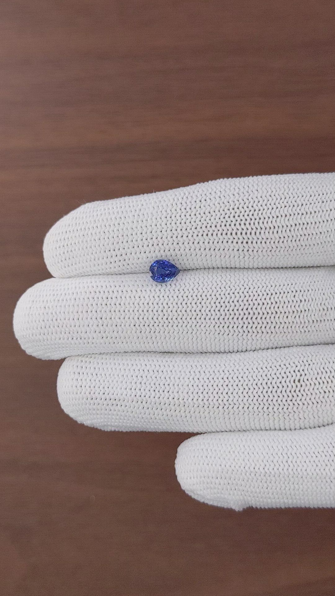0.91 Ct. Blue Sapphire from Tanzania Size Video