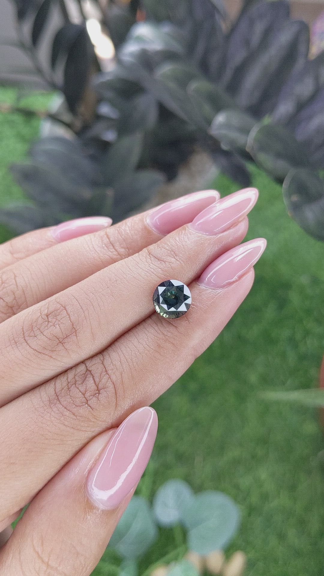 3.08 Ct. Bluish Green Sapphire from Tanzania Size Video