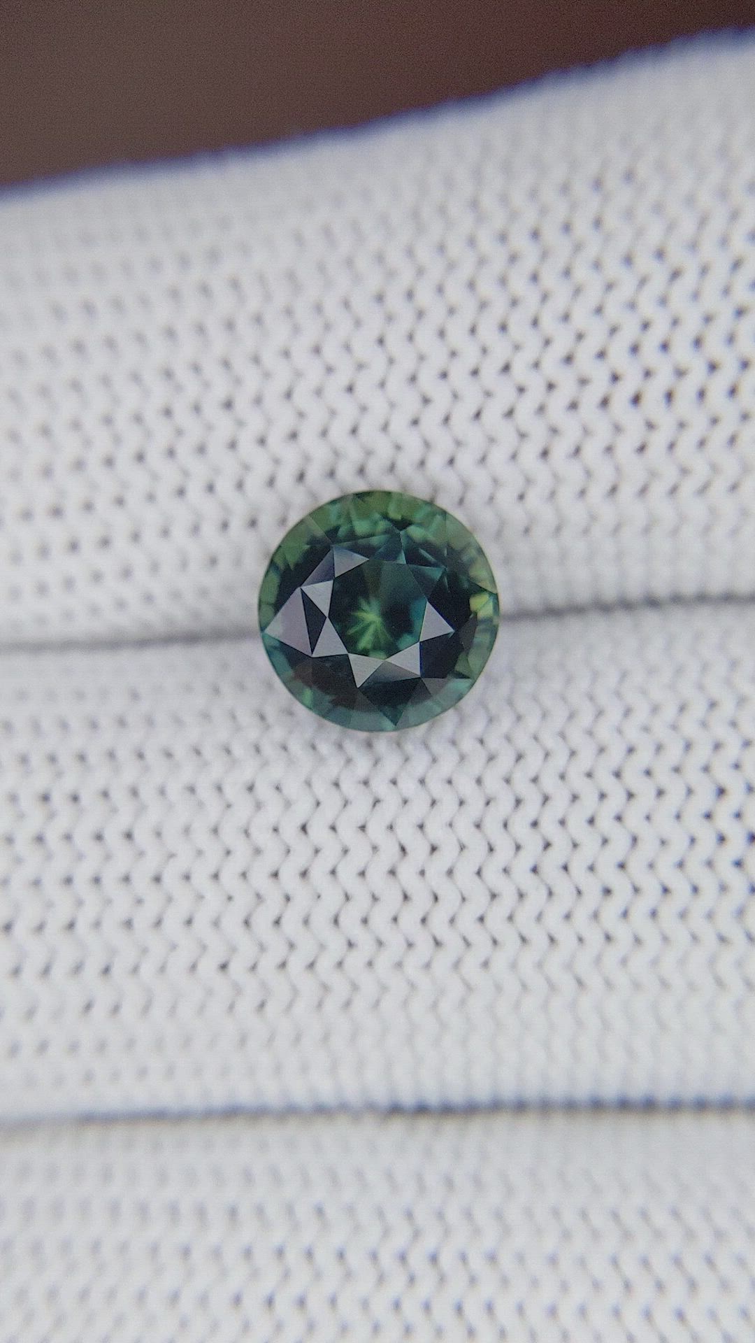 3.08 Ct. Bluish Green Sapphire from Tanzania Size Video