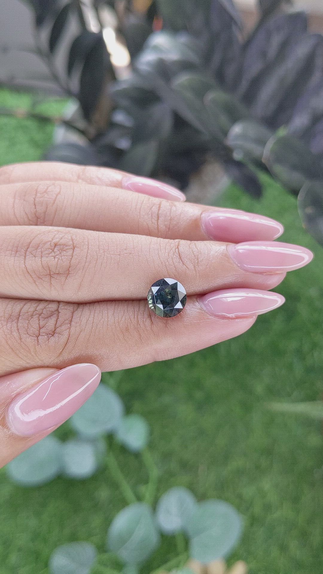 3.08 Ct. Bluish Green Sapphire from Tanzania Size Video