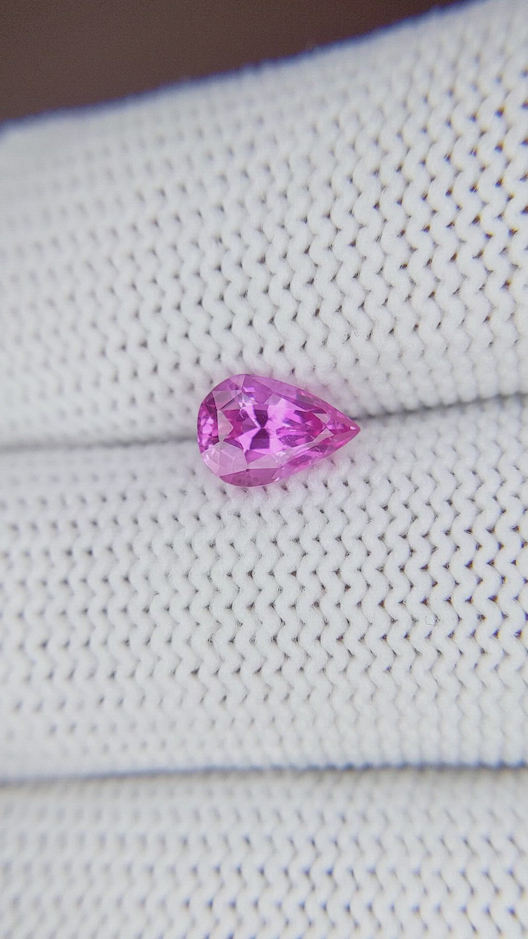 0.83 Ct. Purplish Pink Sapphire from Tanzania Size Video