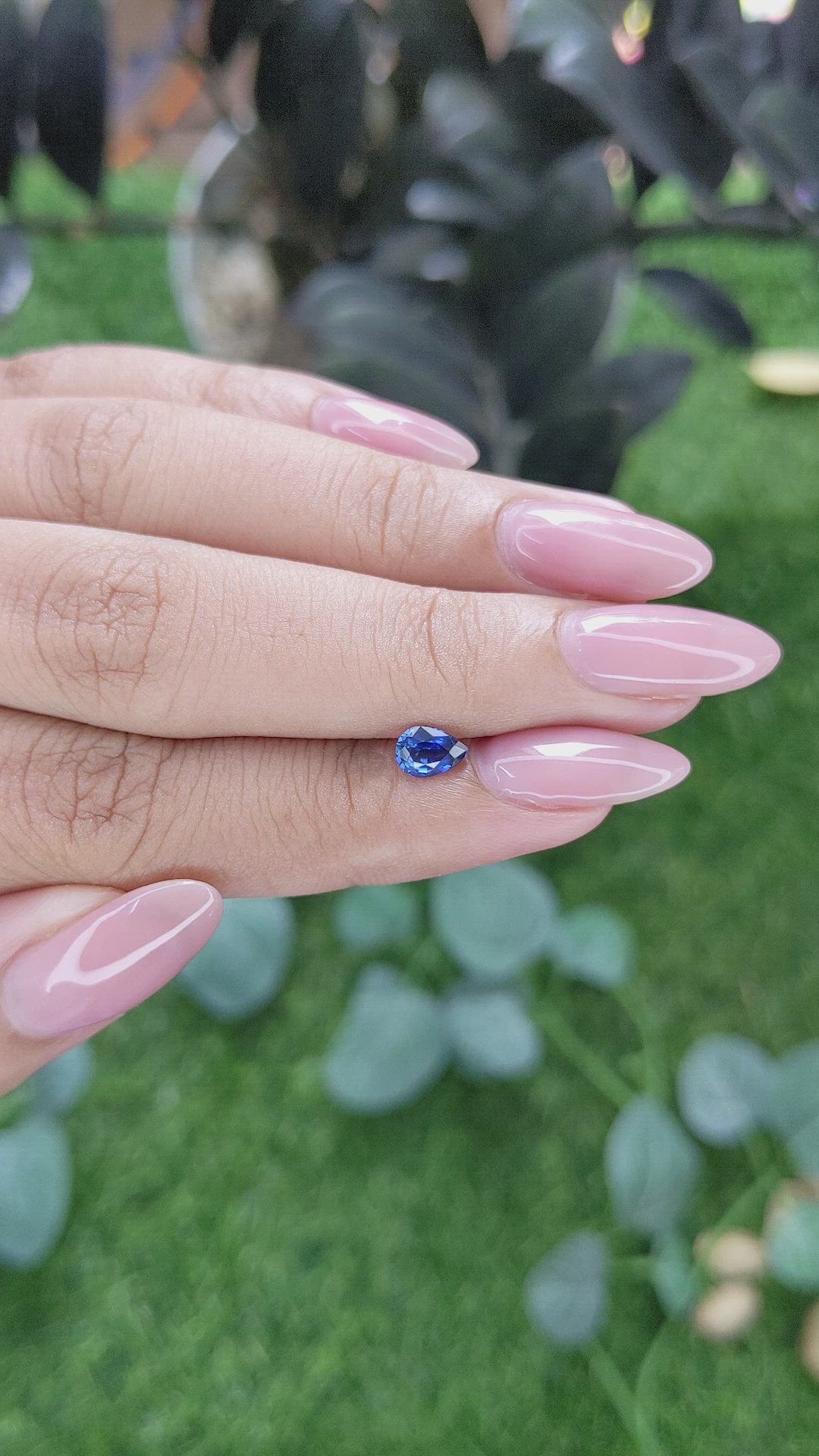 0.54 Ct. Blue Sapphire from Tanzania Size Video