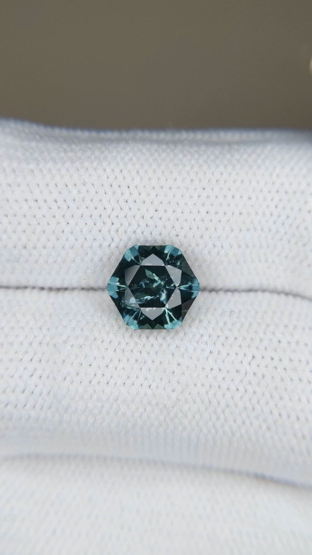 2.40 Ct. Bluish Green Sapphire from Montana Size Video