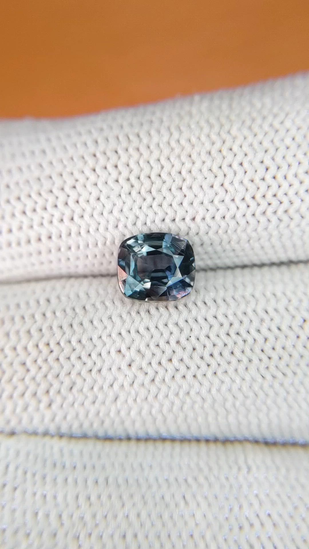 2.02 Ct. Greenish Blue Sapphire from Ceylon (Sri Lanka) Size Video