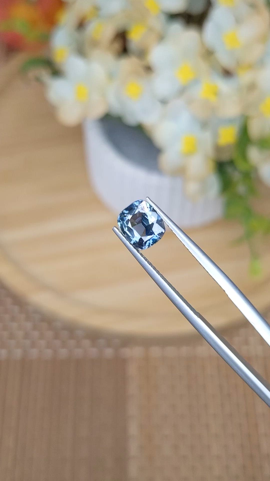 2.02 Ct. Greenish Blue Sapphire from Ceylon (Sri Lanka) Size Video
