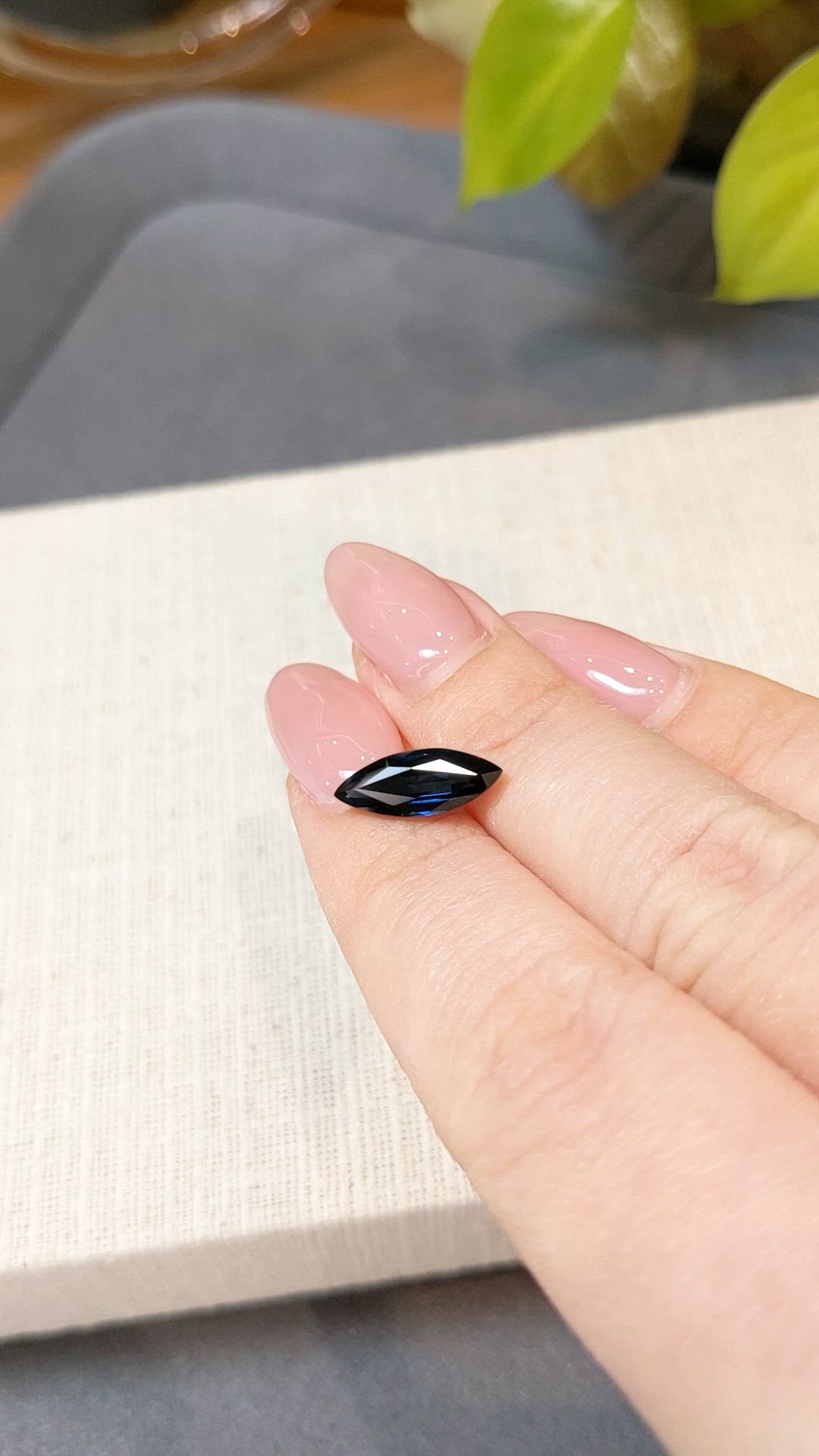 2.45 Ct. Blue Sapphire from Australia Size Video