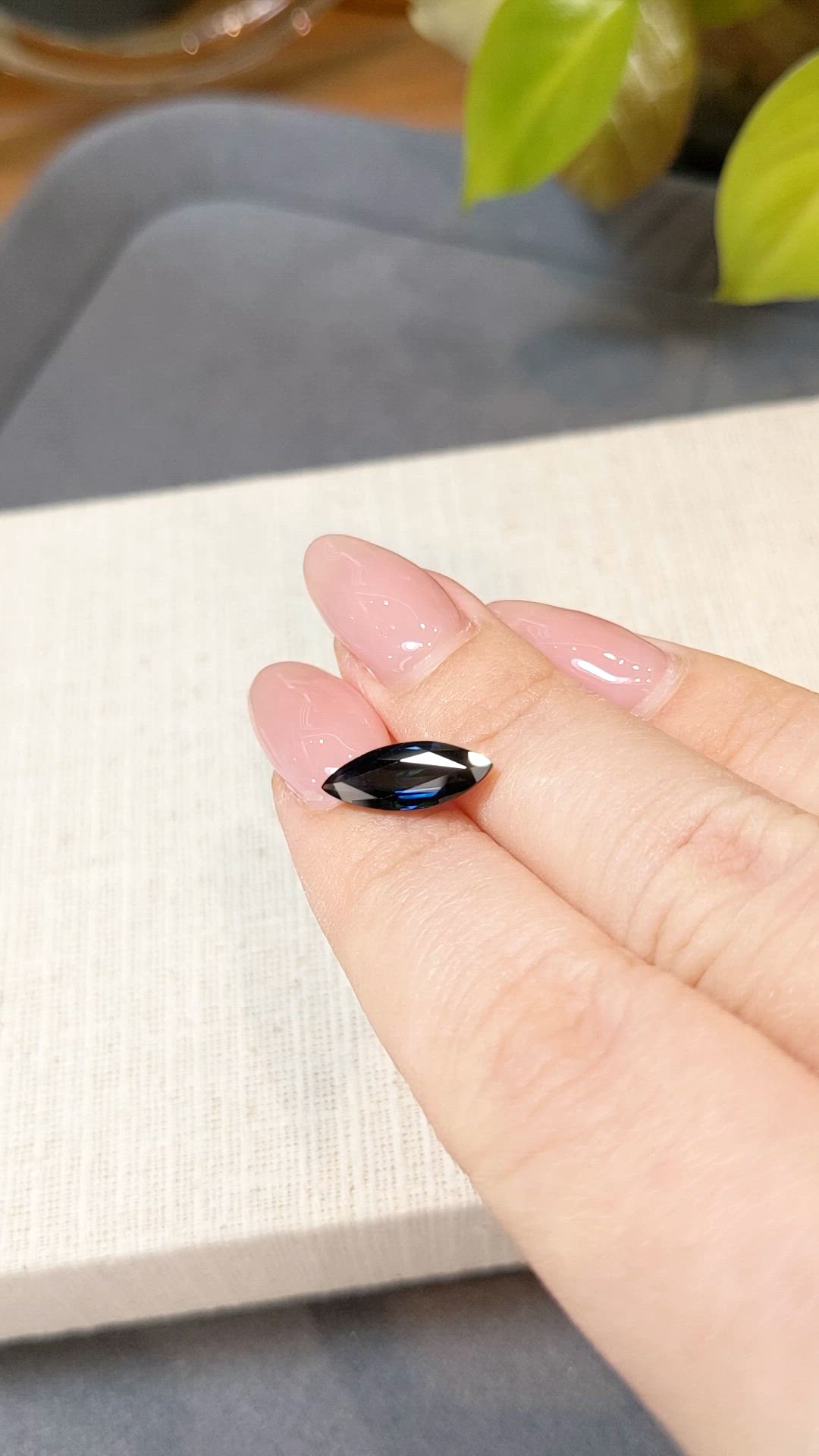2.45 Ct. Blue Sapphire from Australia Size Video