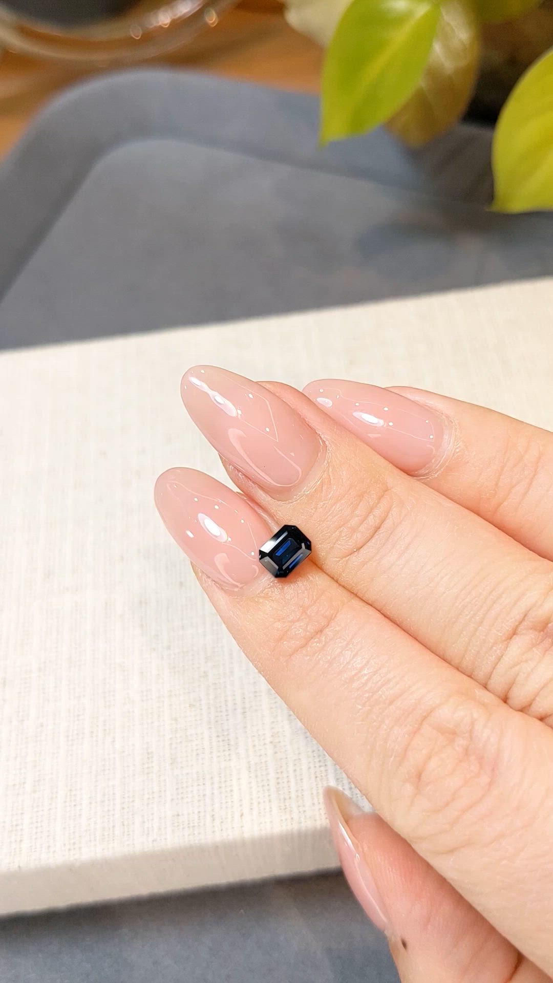 1.02 Ct. Blue Sapphire from Ceylon (Sri Lanka) Size Video