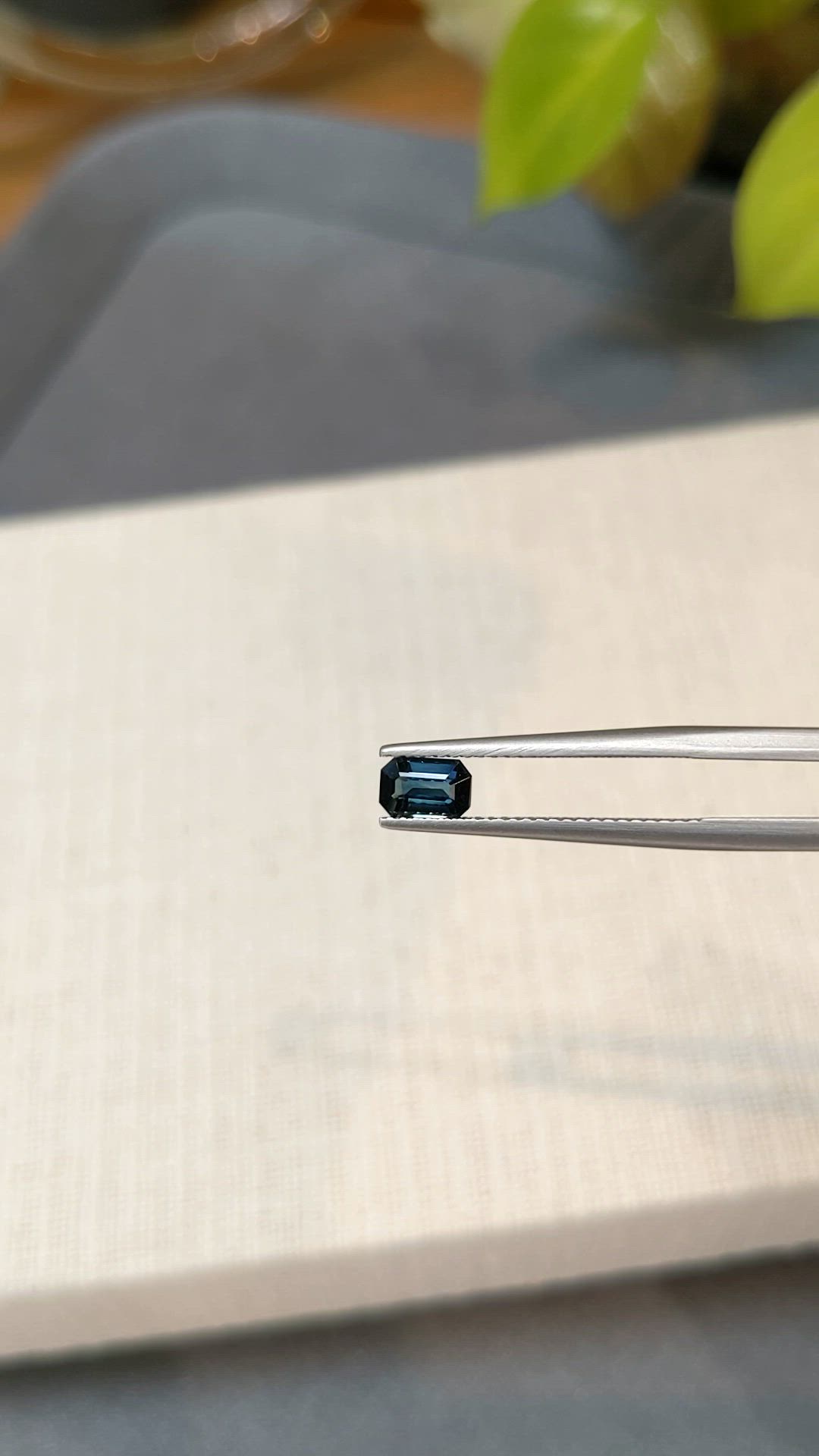 0.69 Ct. Blue Sapphire from Ceylon (Sri Lanka) Size Video