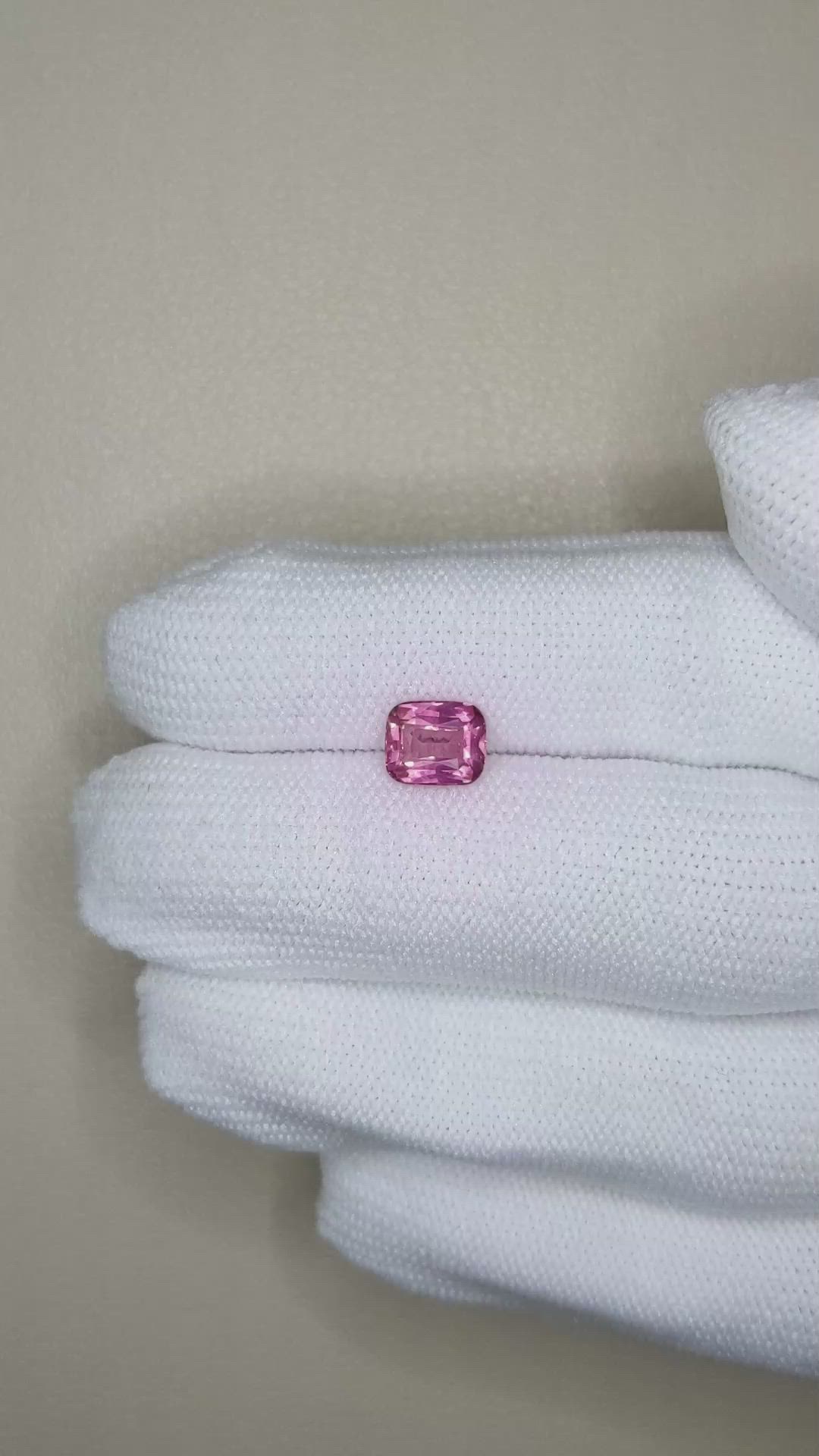 1.59 Ct. Pink Sapphire from Madagascar Size Video