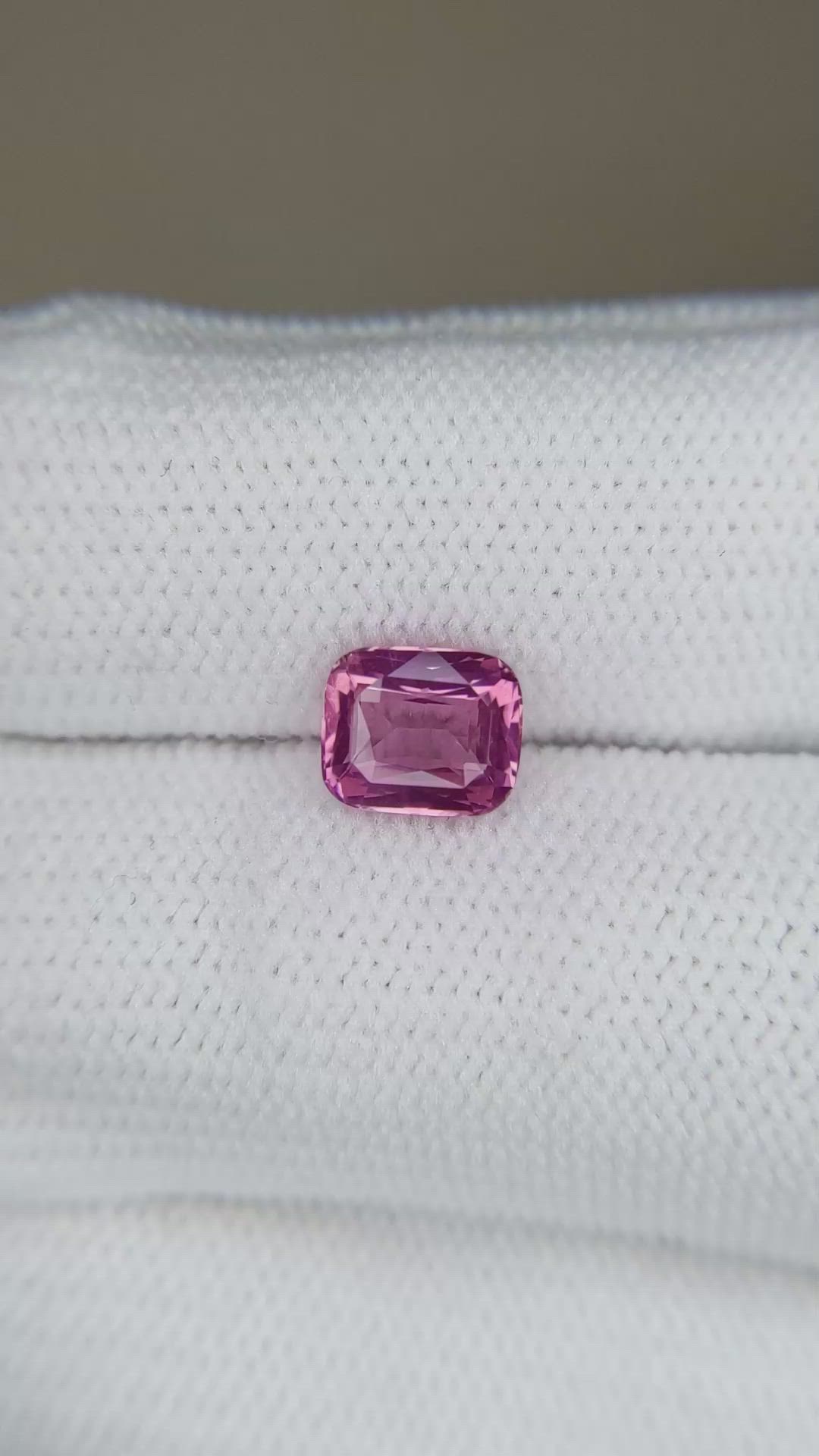 1.59 Ct. Pink Sapphire from Madagascar Size Video