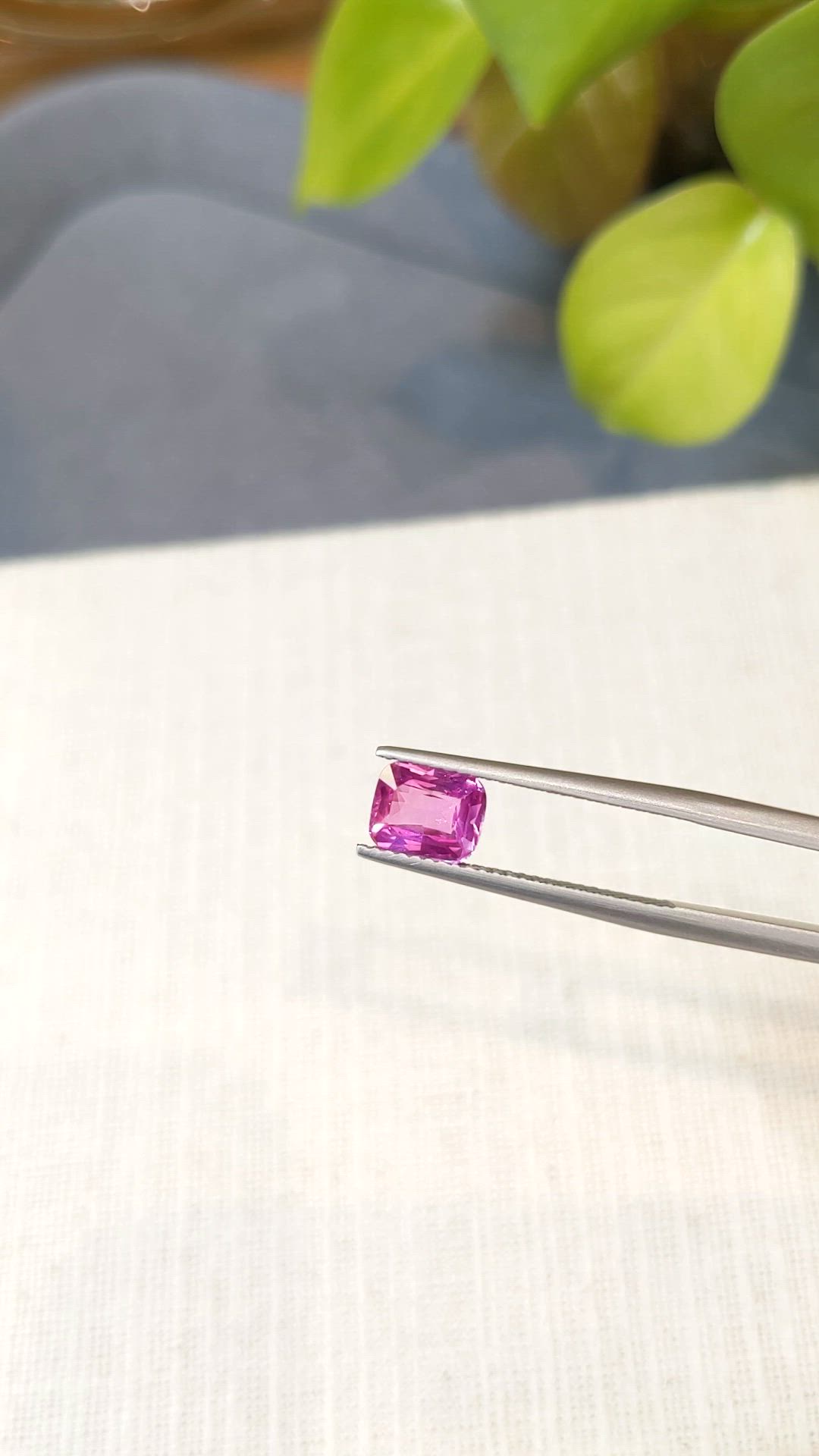 1.59 Ct. Pink Sapphire from Madagascar Size Video