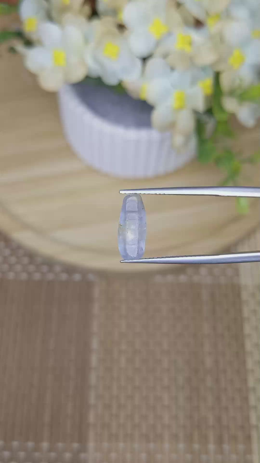 3.82 Ct. Blue Sapphire from Ceylon (Sri Lanka) Size Video