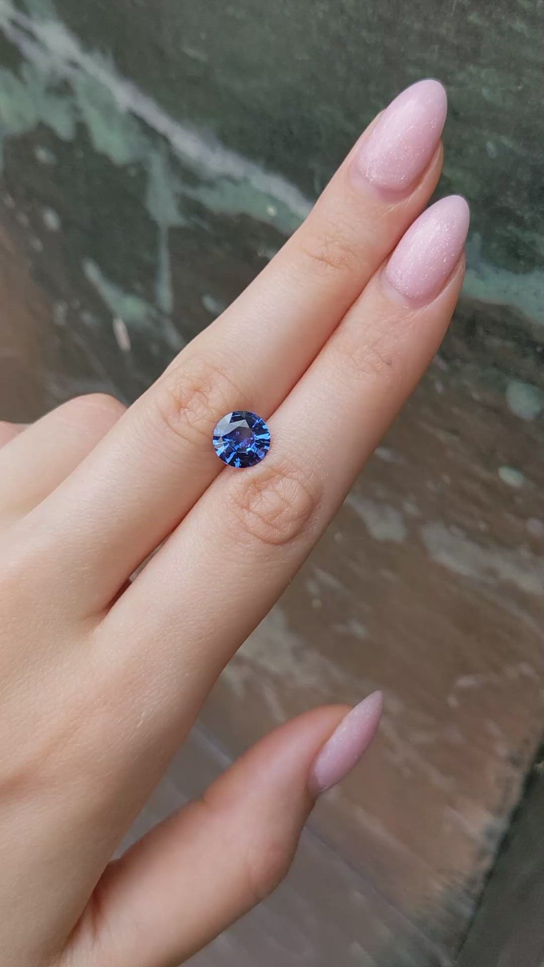 2.97 Ct. Blue Sapphire from Ceylon (Sri Lanka) Size Video