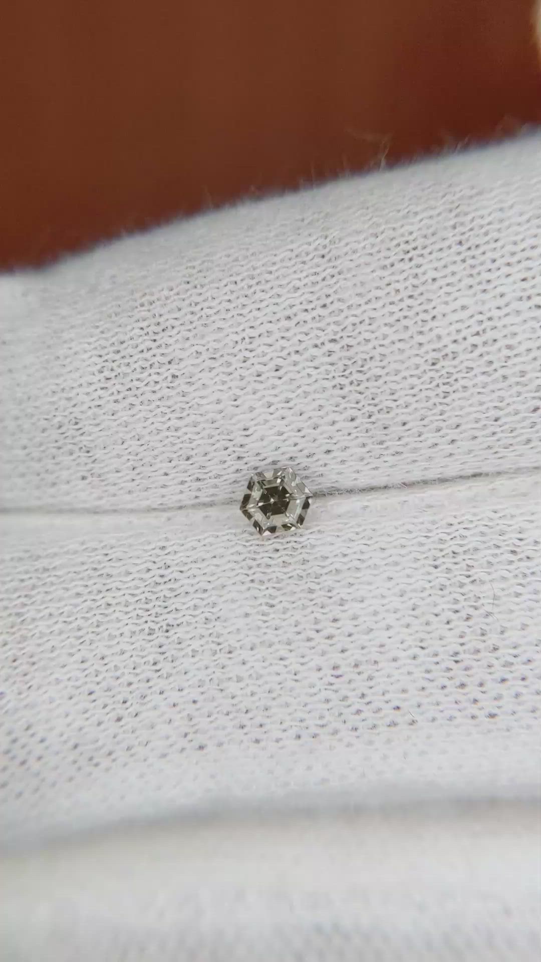 0.25 Ct. Brown Sapphire from Ceylon (Sri Lanka) Size Video